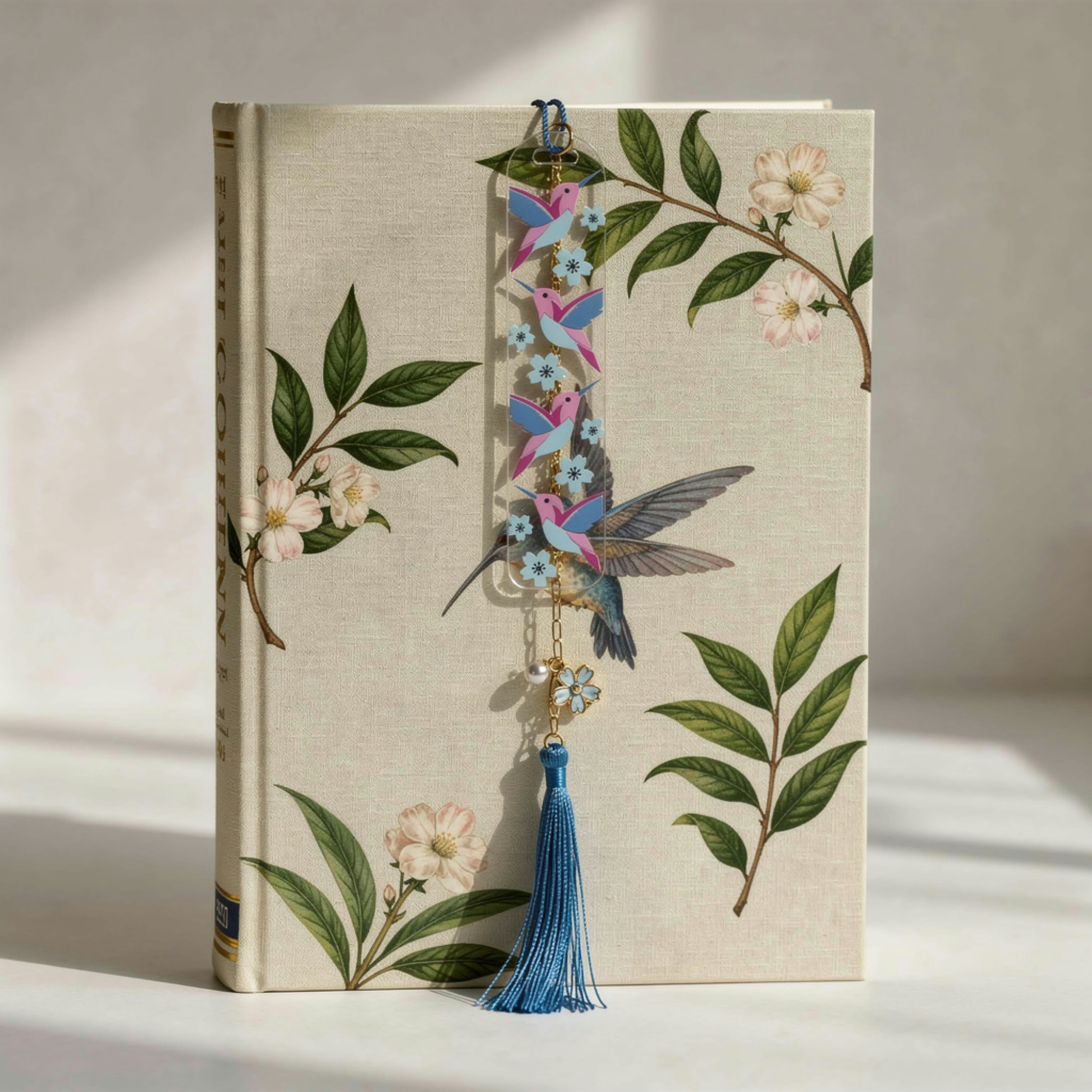 Hummingbird Bookmark. Bird Lover Bookmark. Blue Hummingbird Bookmark. Hummingbird & Flowers Bookmark. Nature Lover Bookmark. Birds Bookmarks