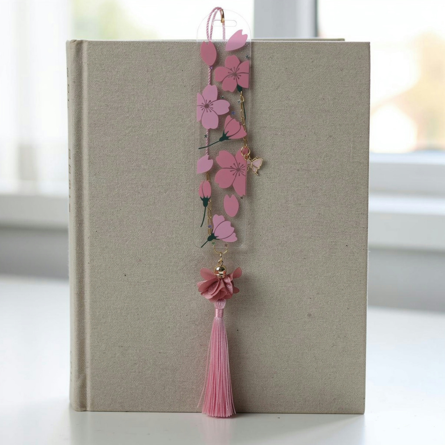 Sakura Cherry Blossom Bookmark. Japanese Cherry Blossom Bookmark Sakura Bookmark Cherry Blossom Bookmark Pink Sakura Cherry Blossom Bookmark