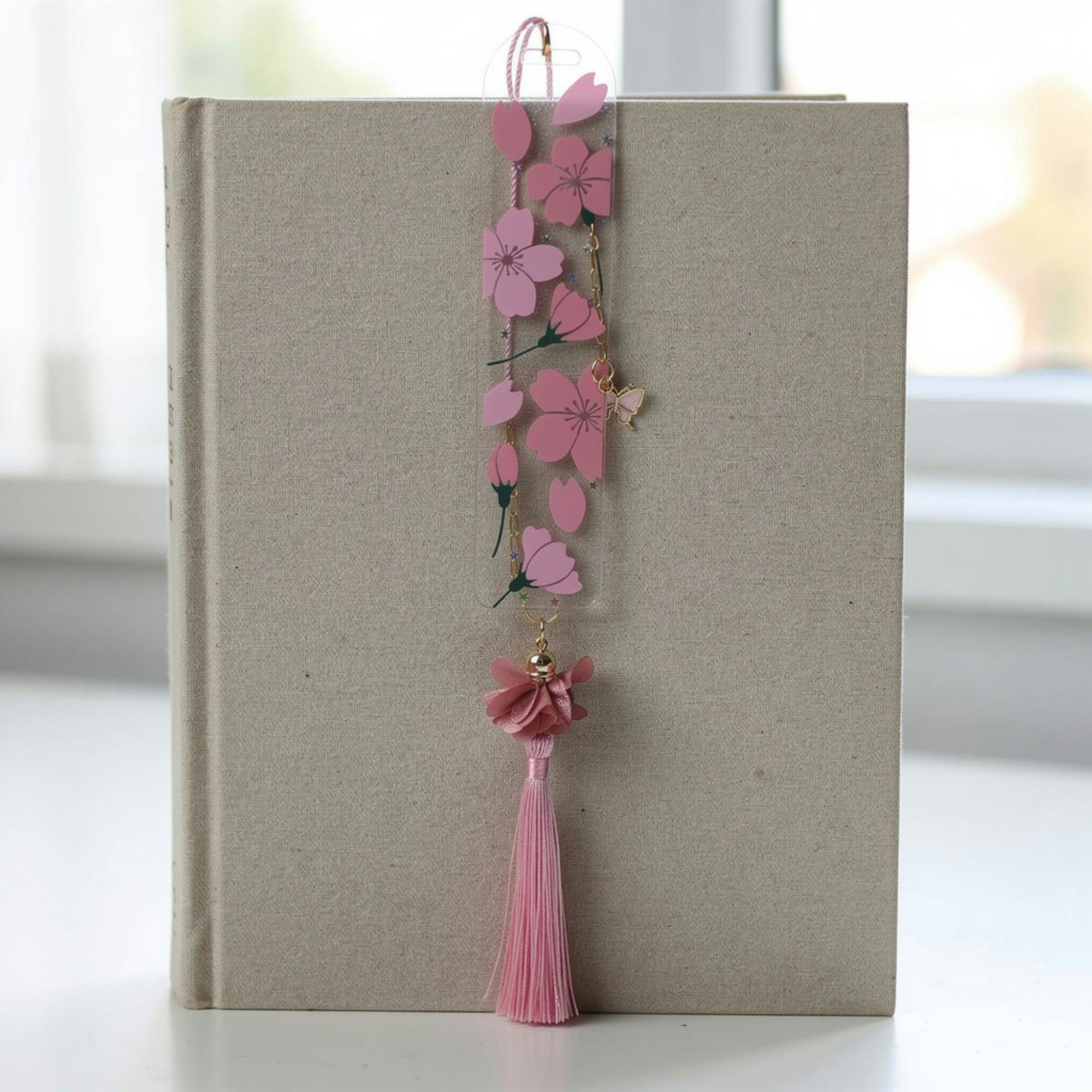 Sakura Cherry Blossom Bookmark. Japanese Cherry Blossom Bookmark Sakura Bookmark Cherry Blossom Bookmark Pink Sakura Cherry Blossom Bookmark