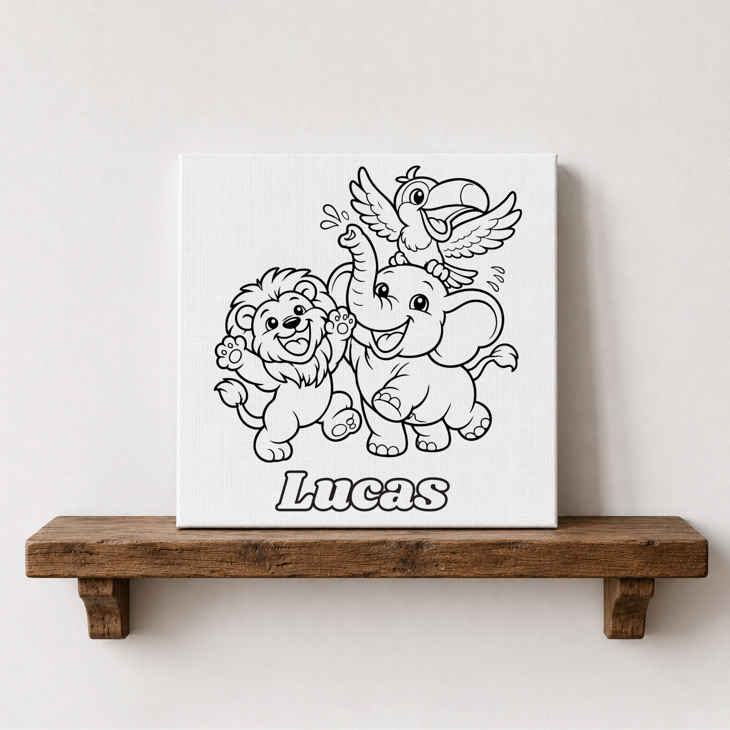 Paint your own canvas kit for kids. Kids canvas painting set. Personalised kids paint kit.  kids painting party favours