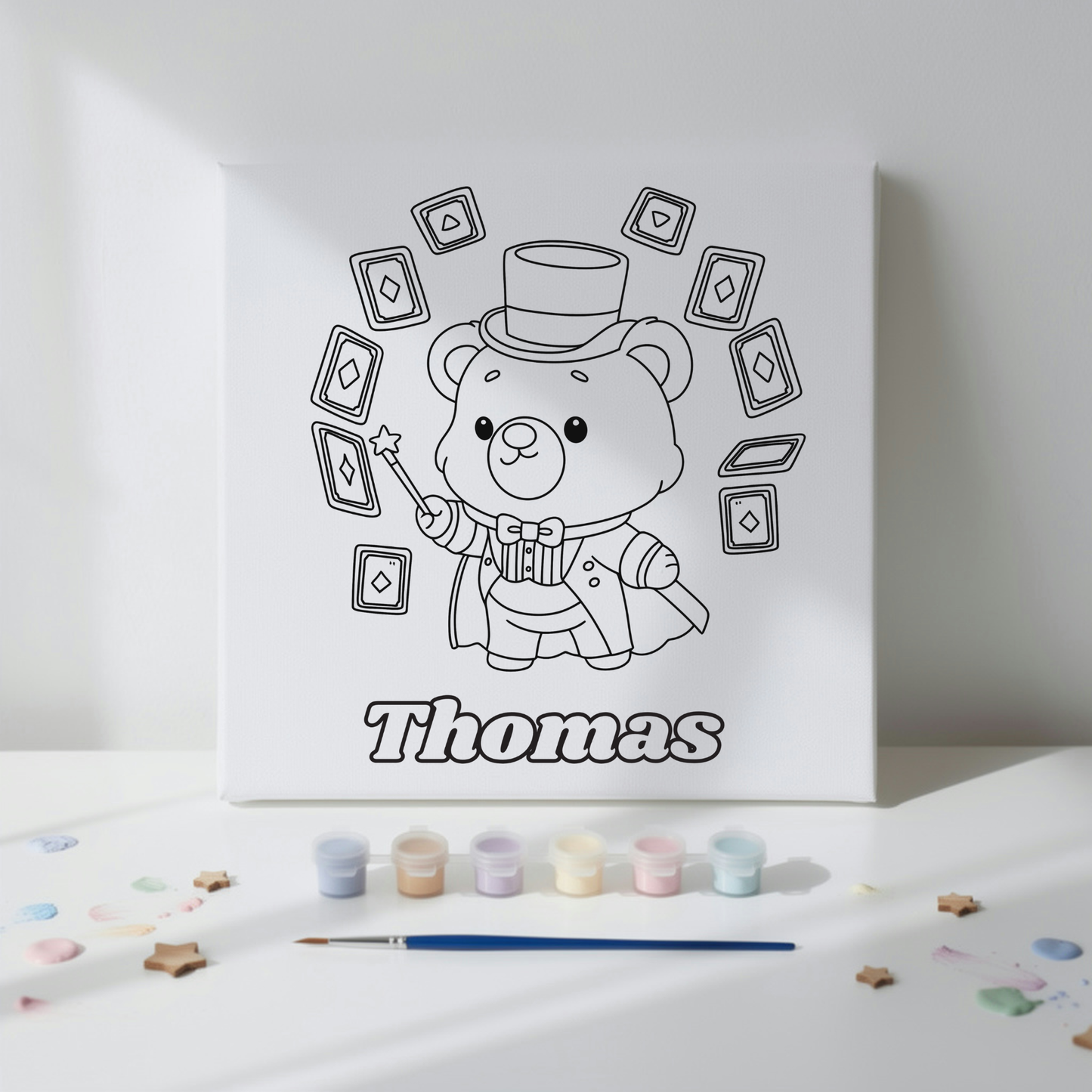 Custom Kids Paint Your Own Canvas Kit