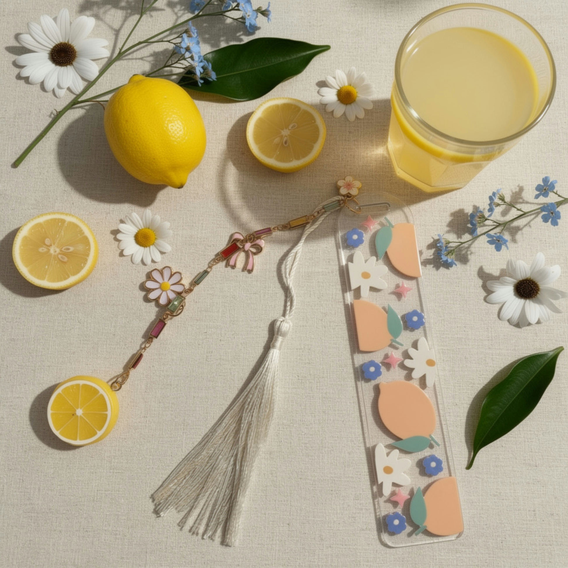 Lemon Daisy Bookmark. Lemon Lover Bookmark. Lemon Bookmark. Daisy Bookmark. Fresh Lemon Bookmark. Lemon & Daisy Bookmark