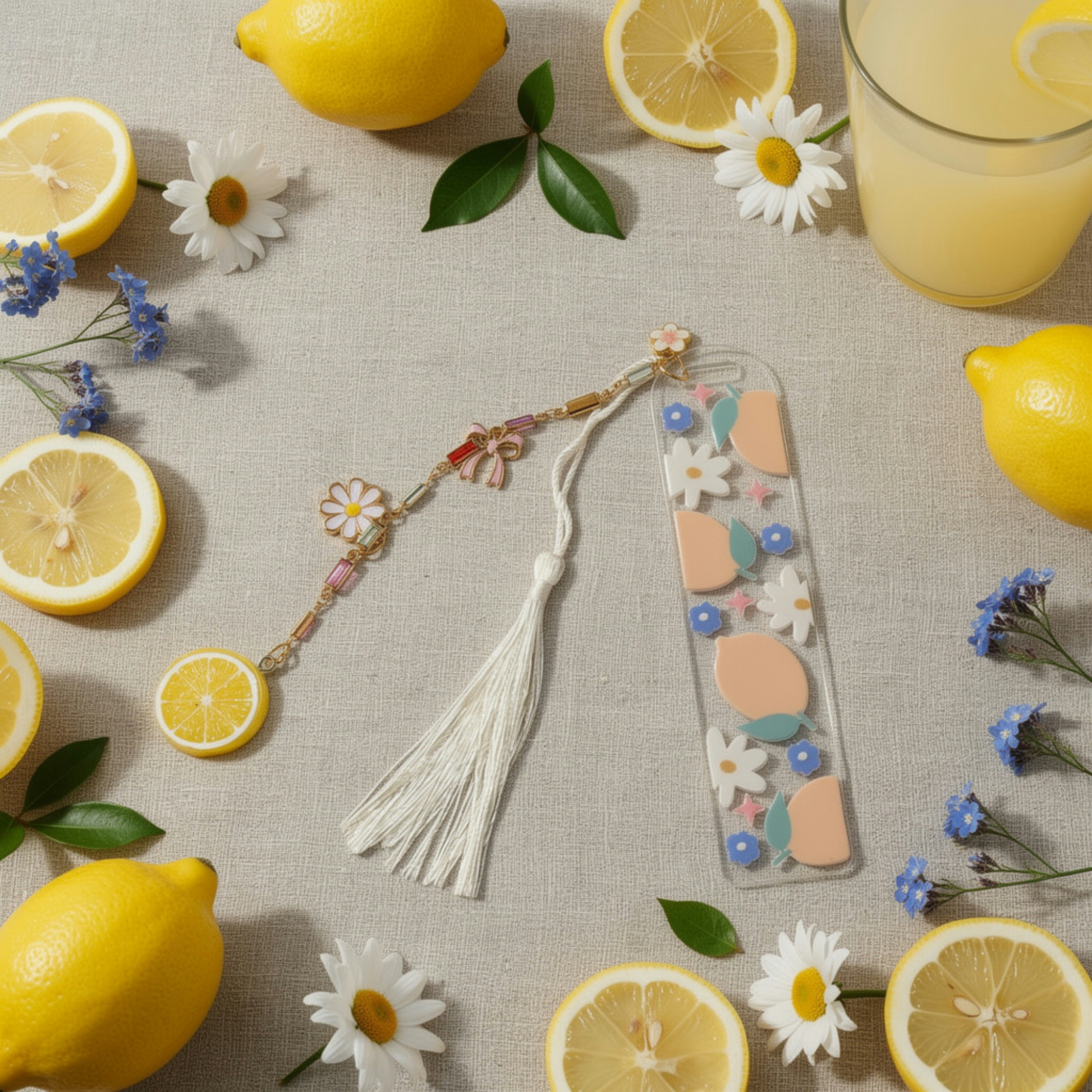 Lemon Daisy Bookmark. Lemon Lover Bookmark. Lemon Bookmark. Daisy Bookmark. Fresh Lemon Bookmark. Lemon & Daisy Bookmark