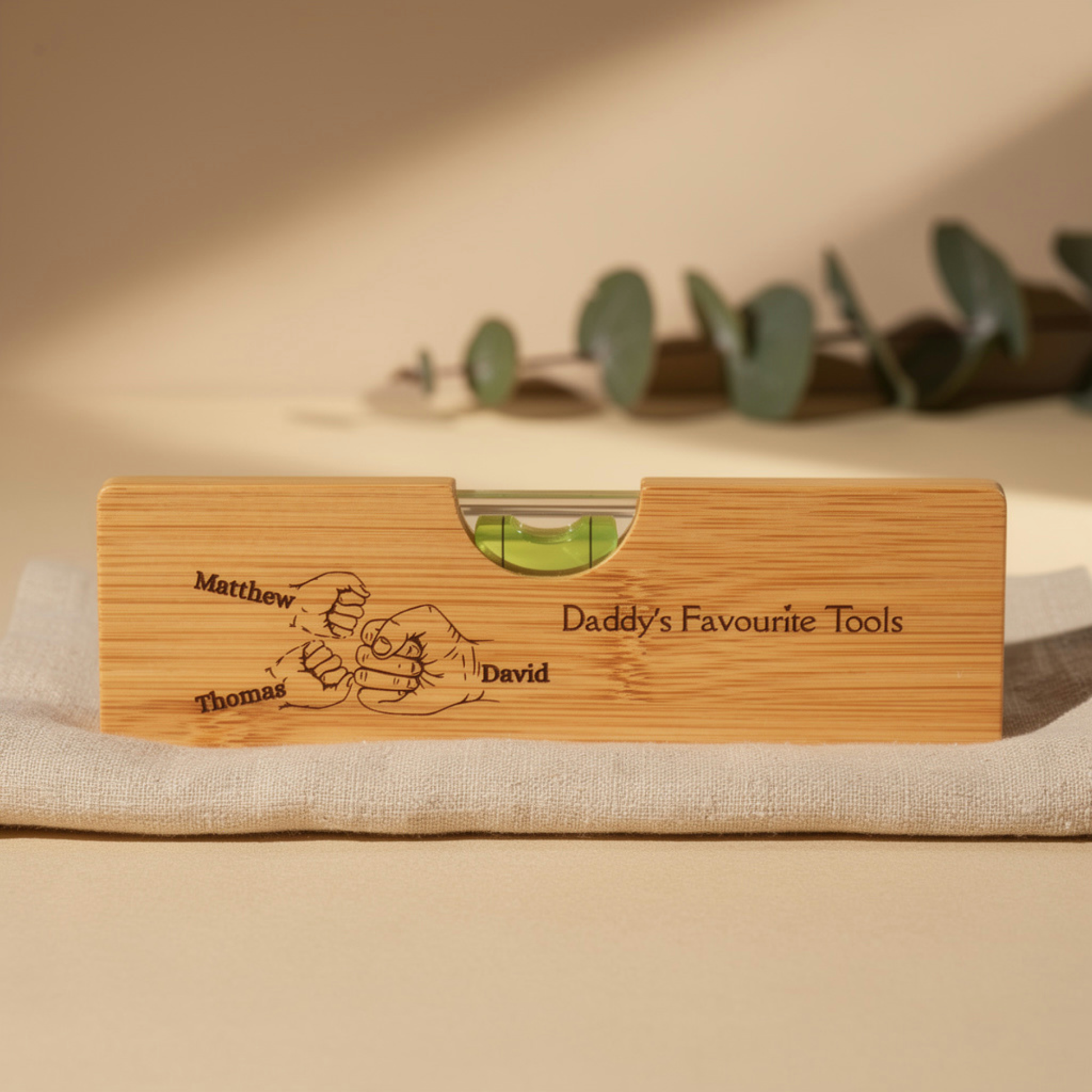 Personalised Spirit level bottle opener Level tool for Dad Tool box gift for dad Custom Level bottle opener for Dad