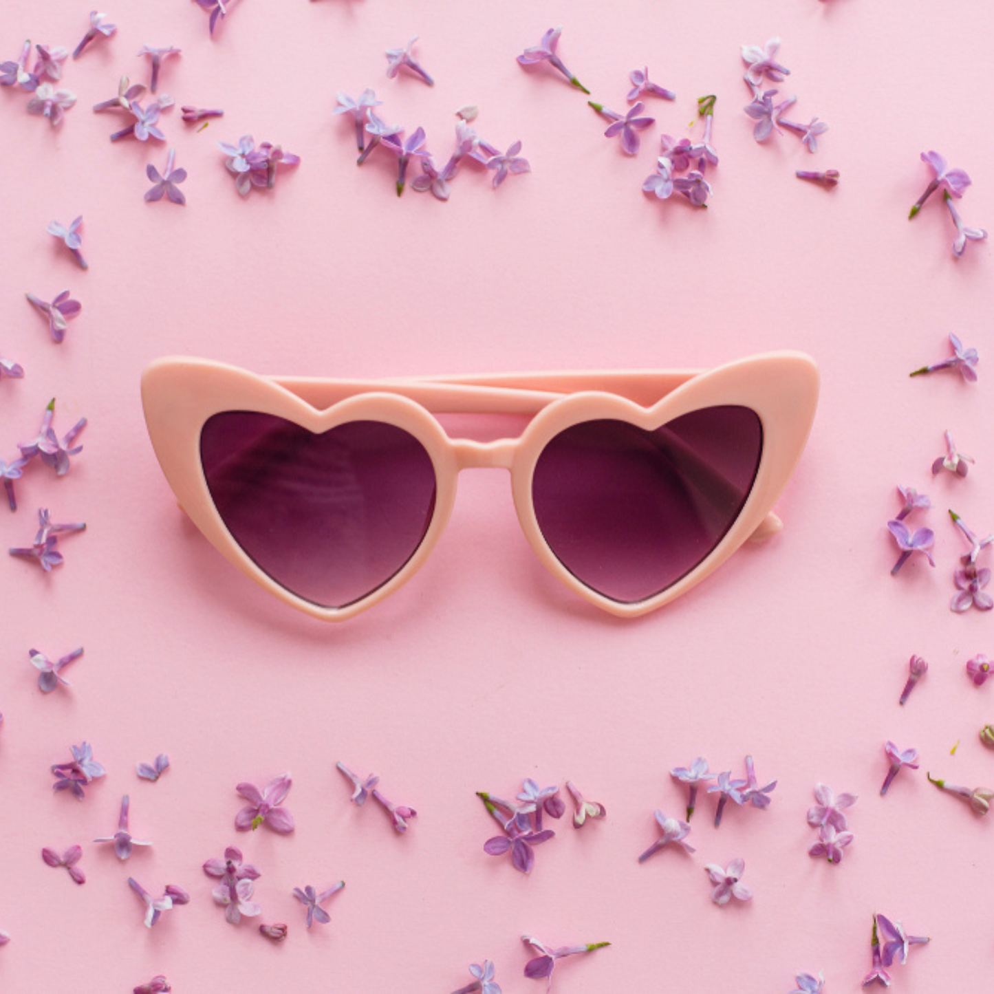 pink heart shaped sunglasses