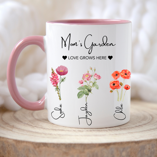 Mom's Garden Mug with name Personalisation