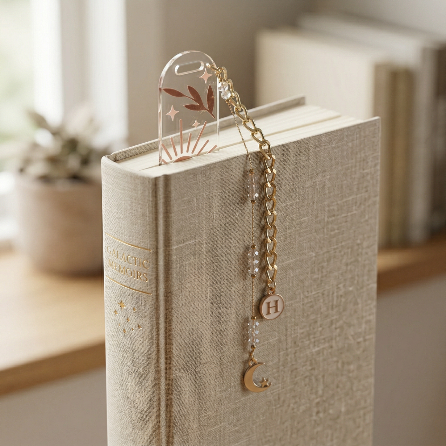 moon and sun bookmark