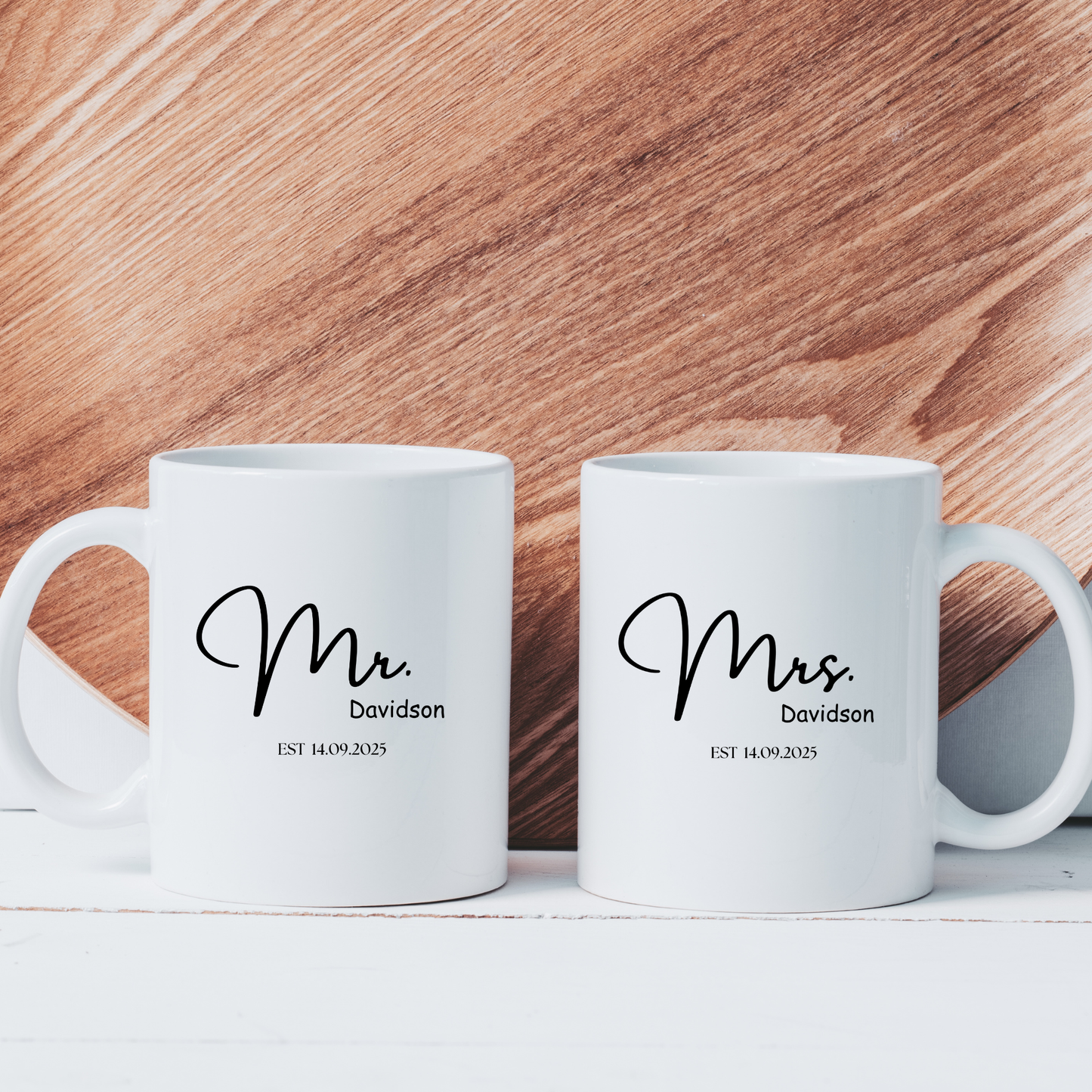 Mr and Mrs Mug set. Mr and Mrs Mugs. Bride and Groom mug set. Anniversary gifts. Wedding day gifts. Mr and Mrs  Engagement gifts Mr and Mrs