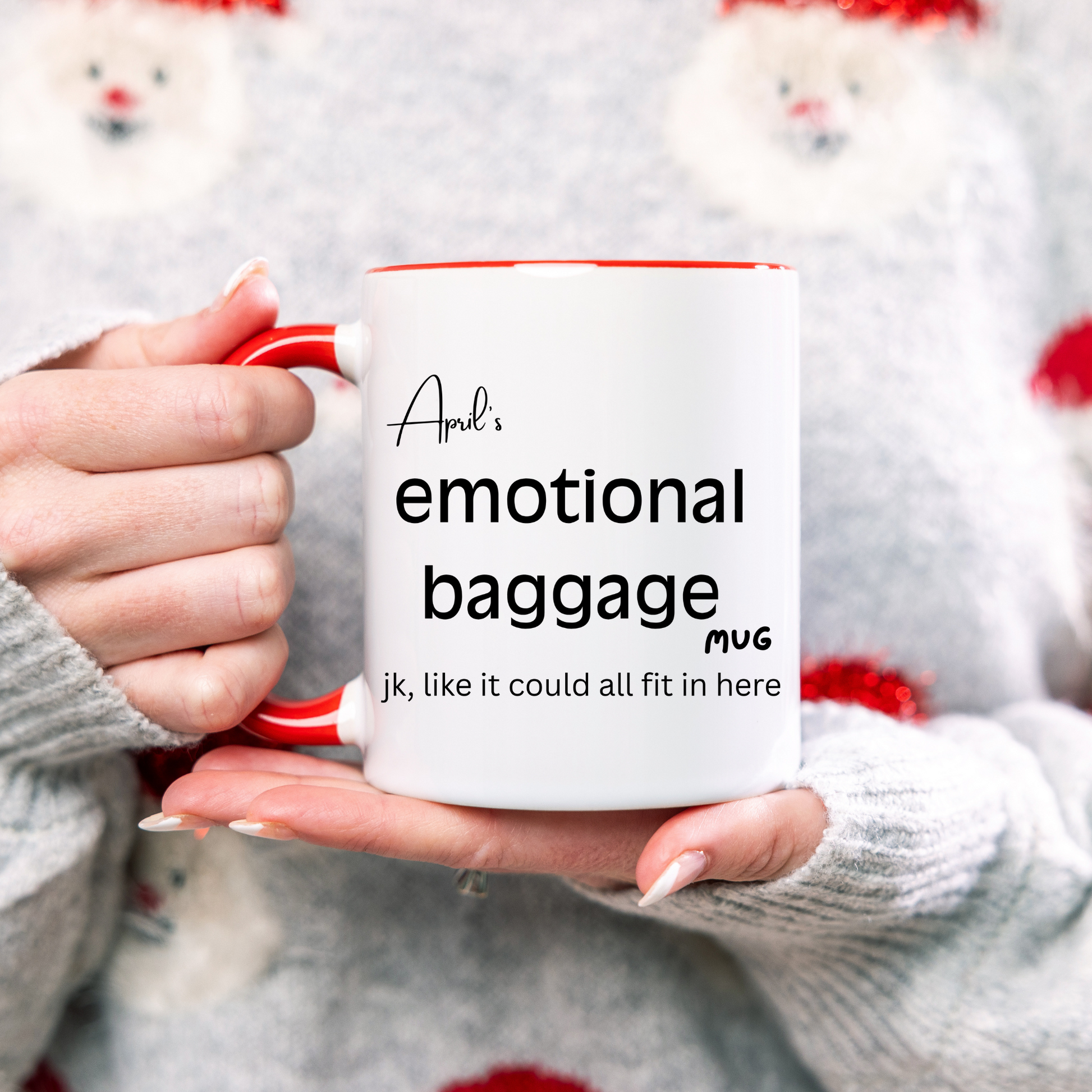 Emotional baggage mug. Secret Santa gift idea