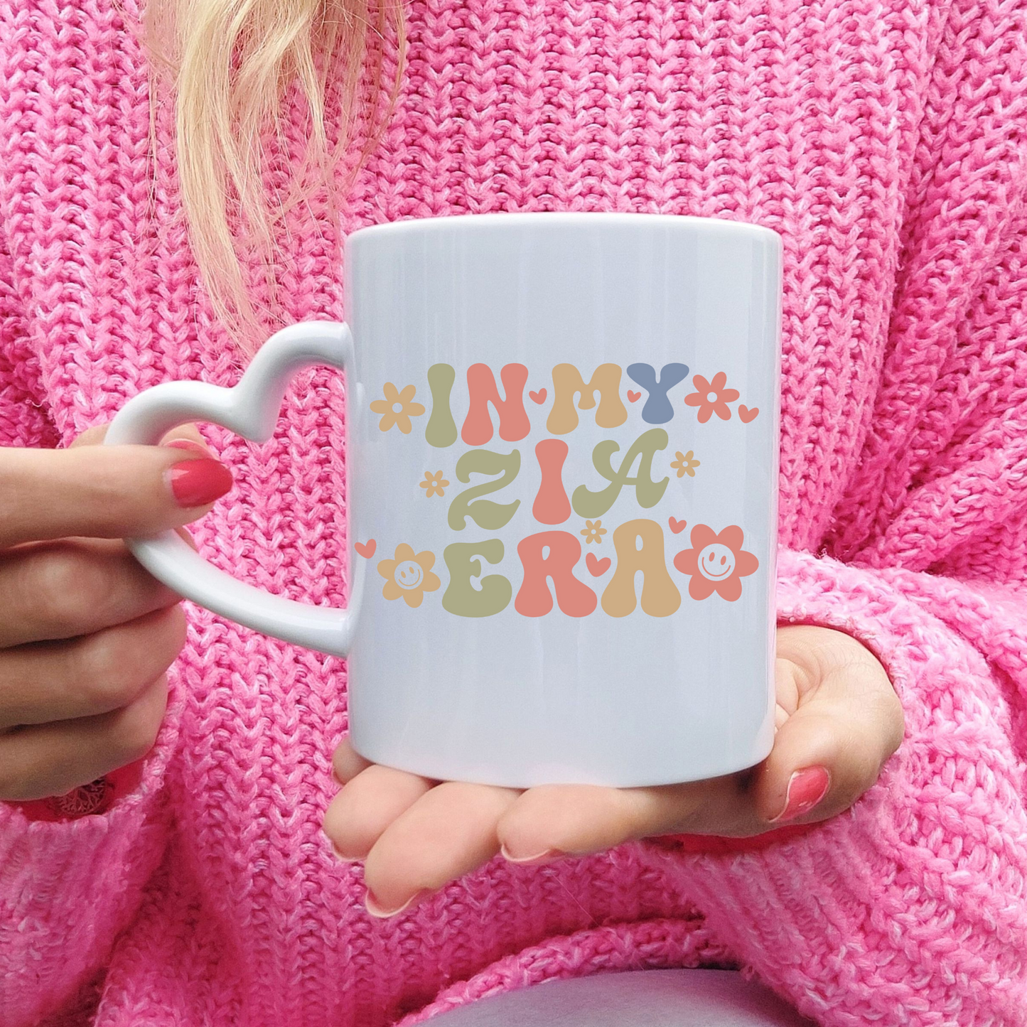 In my Zia Era Mug. Zia Gift. Zia Mug. Gifts Zia. Zia Mugs. Zia Gift Ideas. Zia baby reveal gift. Zia baby reveal mug