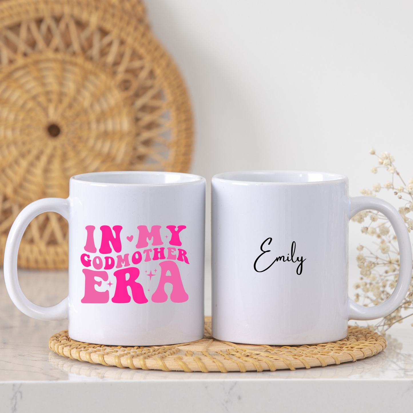 Godmother Mug. Personalised In My Godmother Era Mug. Custom Godmother Mug