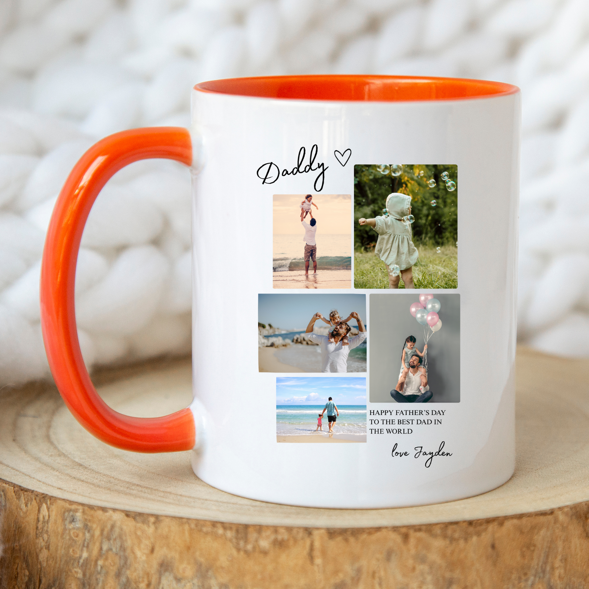 Daddy Mug with Photos. Dad Mug with photos. Photo Mug for Dad