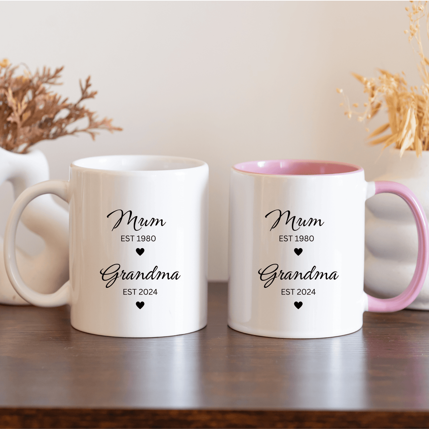 Mum To Grandma Baby Reveal Mug