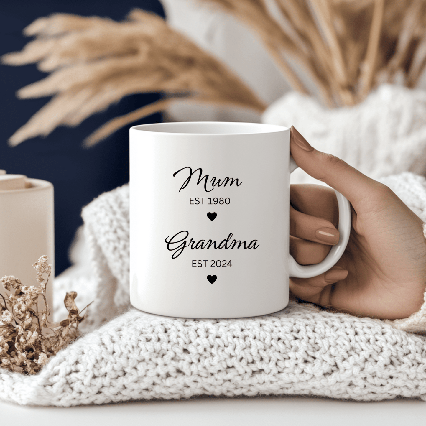 Mum To Grandma Baby Reveal Mug