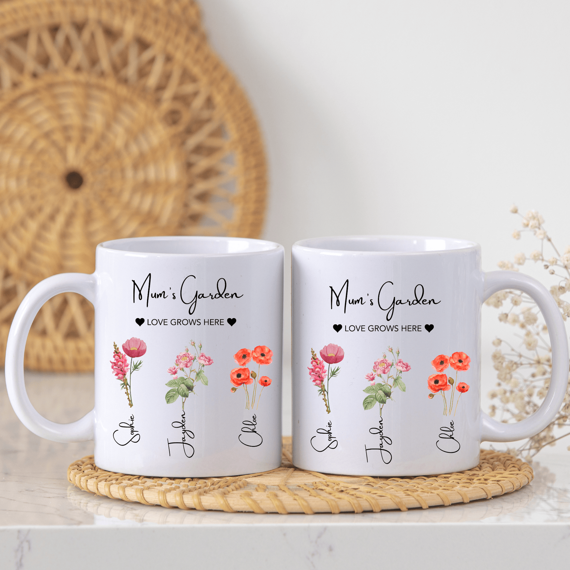 Mum's Garden Mug Love Grows Here