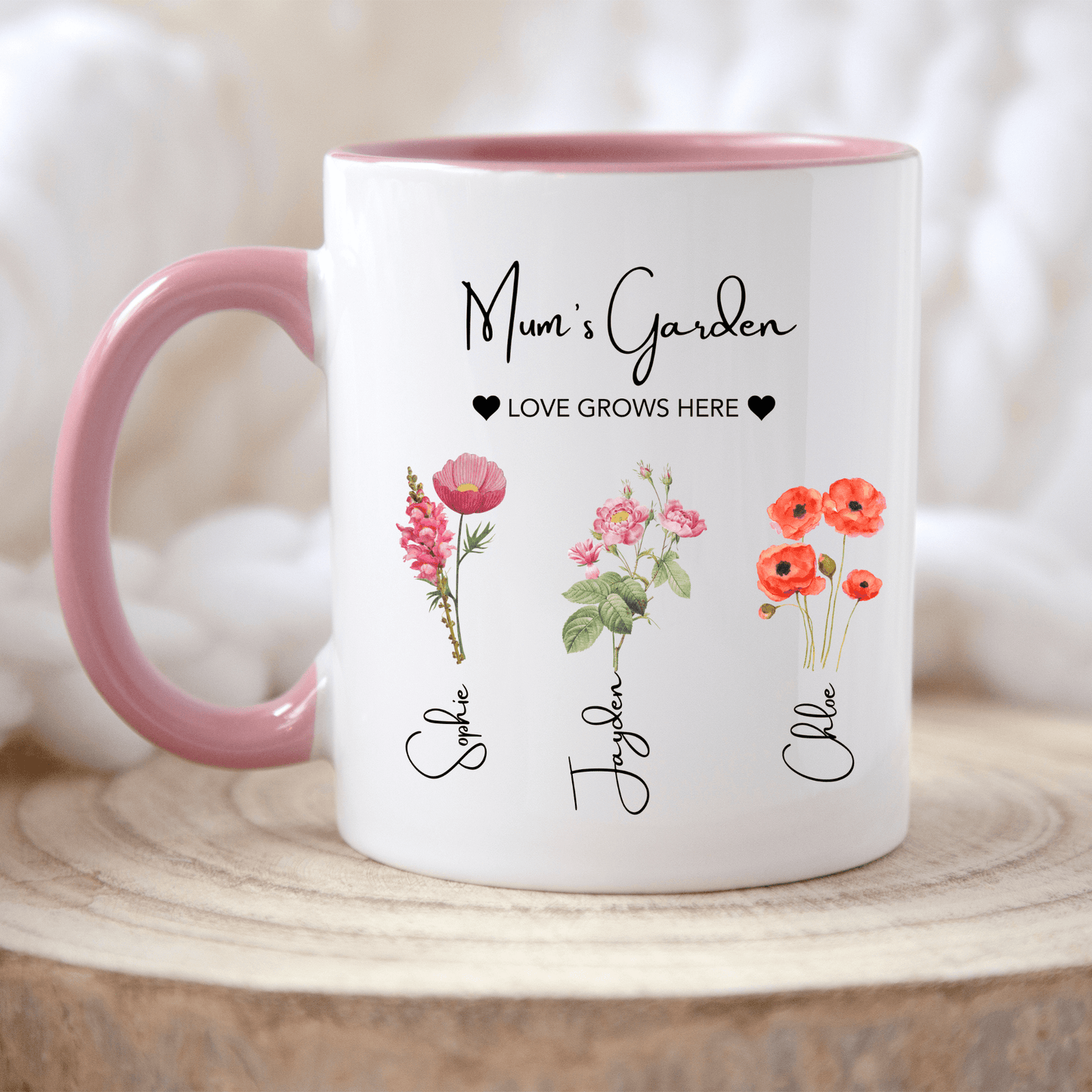 Mum's Garden Mug Love Grows Here