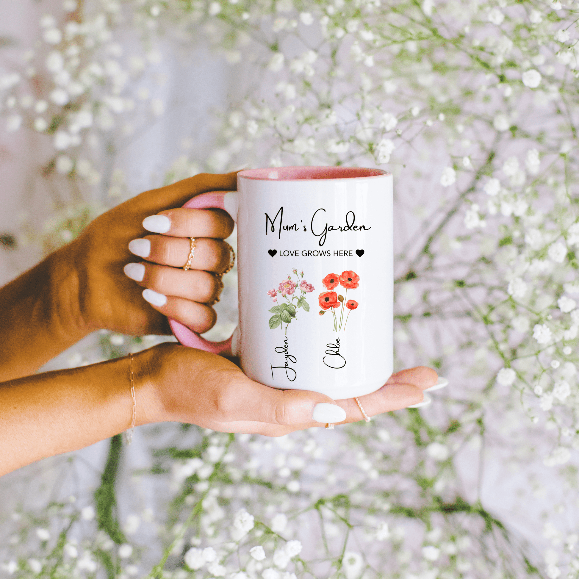 Mum's Garden Mug Love Grows Here