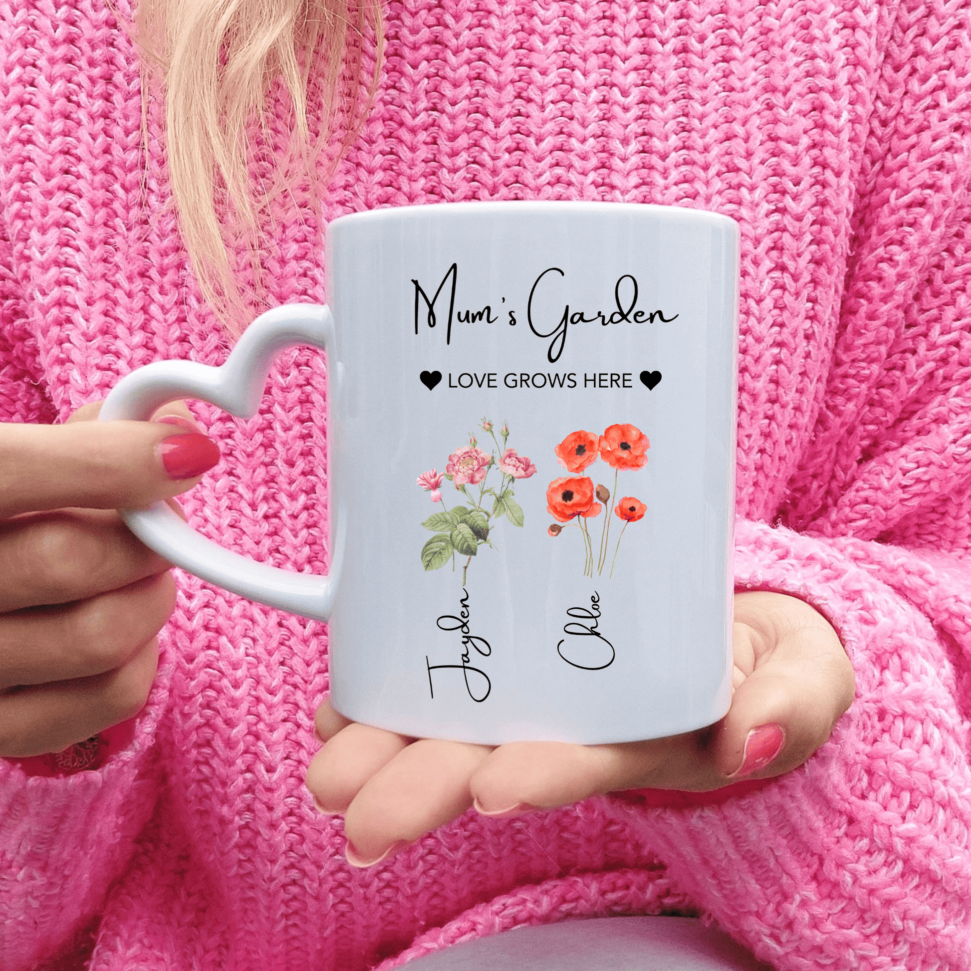 Mum's Garden Mug Love Grows Here