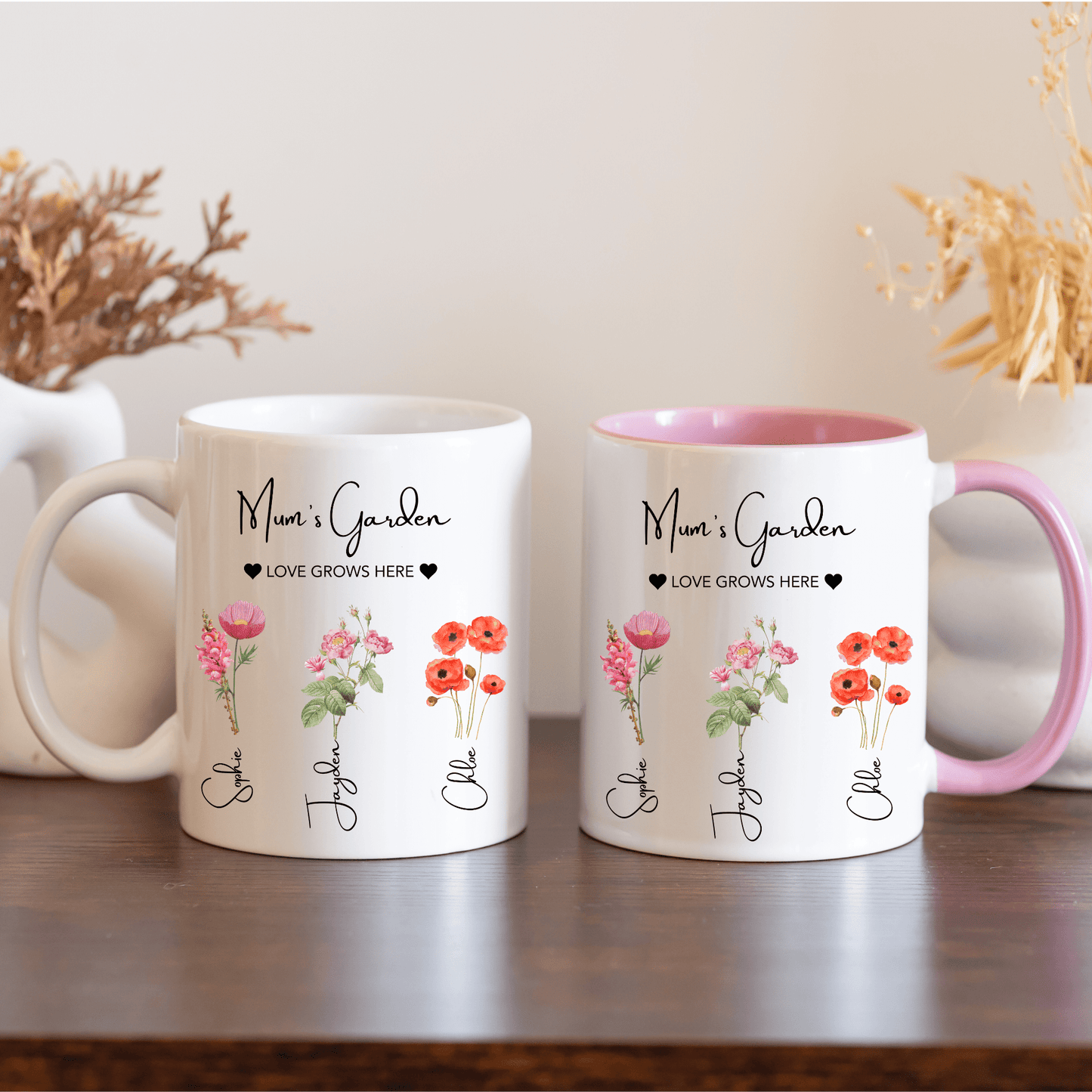 Mum's Garden Mug Love Grows Here