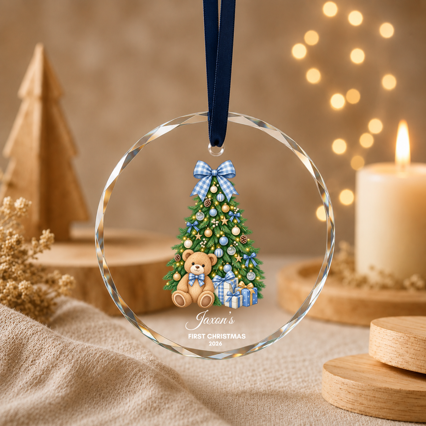 Baby’s First Christmas Ornament Personalised Acrylic Baby Christmas Ornament 2026 Custom Name Baby Boy Girl First Christmas Keepsake Gift
