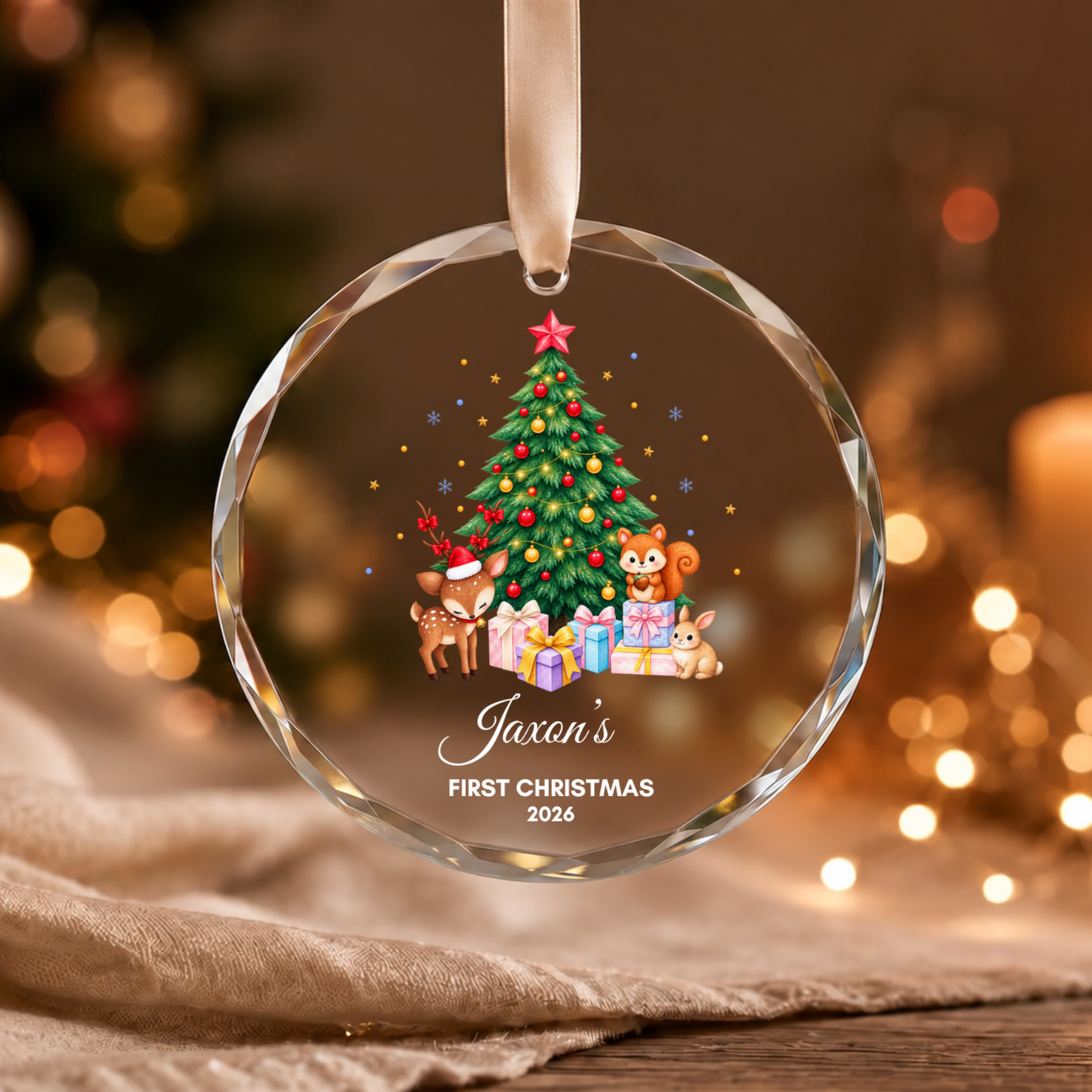 Baby’s First Christmas Ornament Personalised Acrylic Baby Christmas Ornament 2026 Custom Name Baby Boy Girl First Christmas Keepsake Gift
