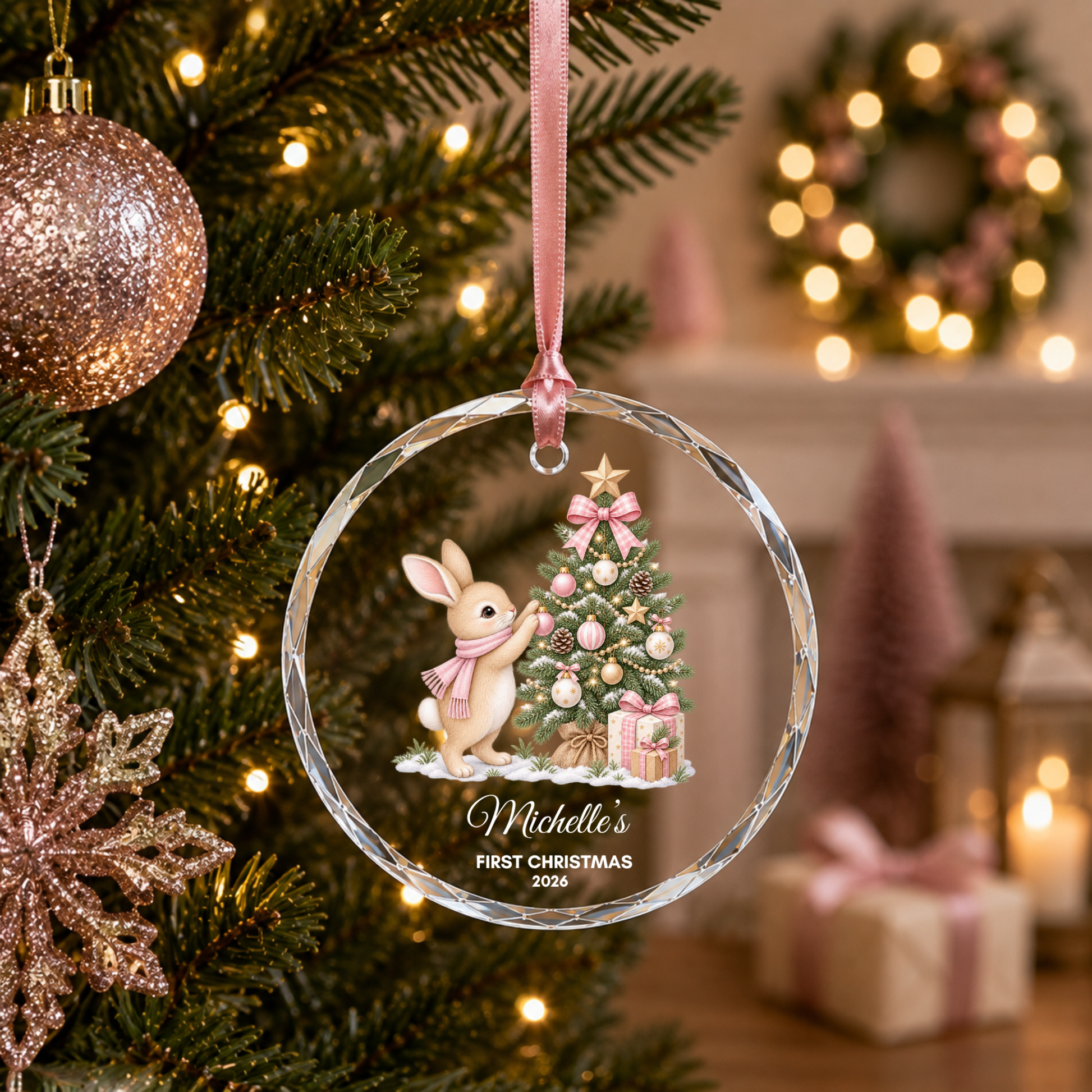 Baby’s First Christmas Ornament Personalised Acrylic Baby Christmas Ornament 2026 Custom Name Baby Boy Girl First Christmas Keepsake Gift