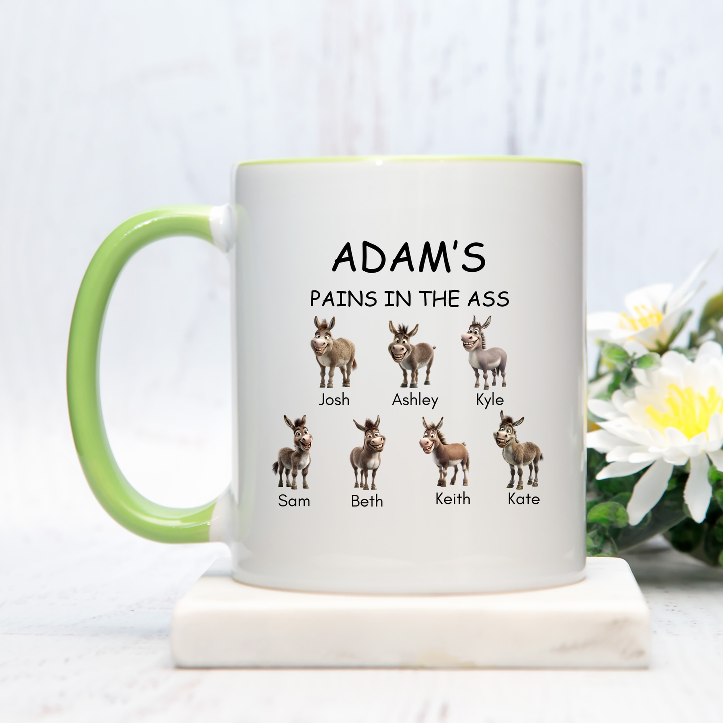 Pains in the Ass Mug. Personalised Pain in the ass Mug