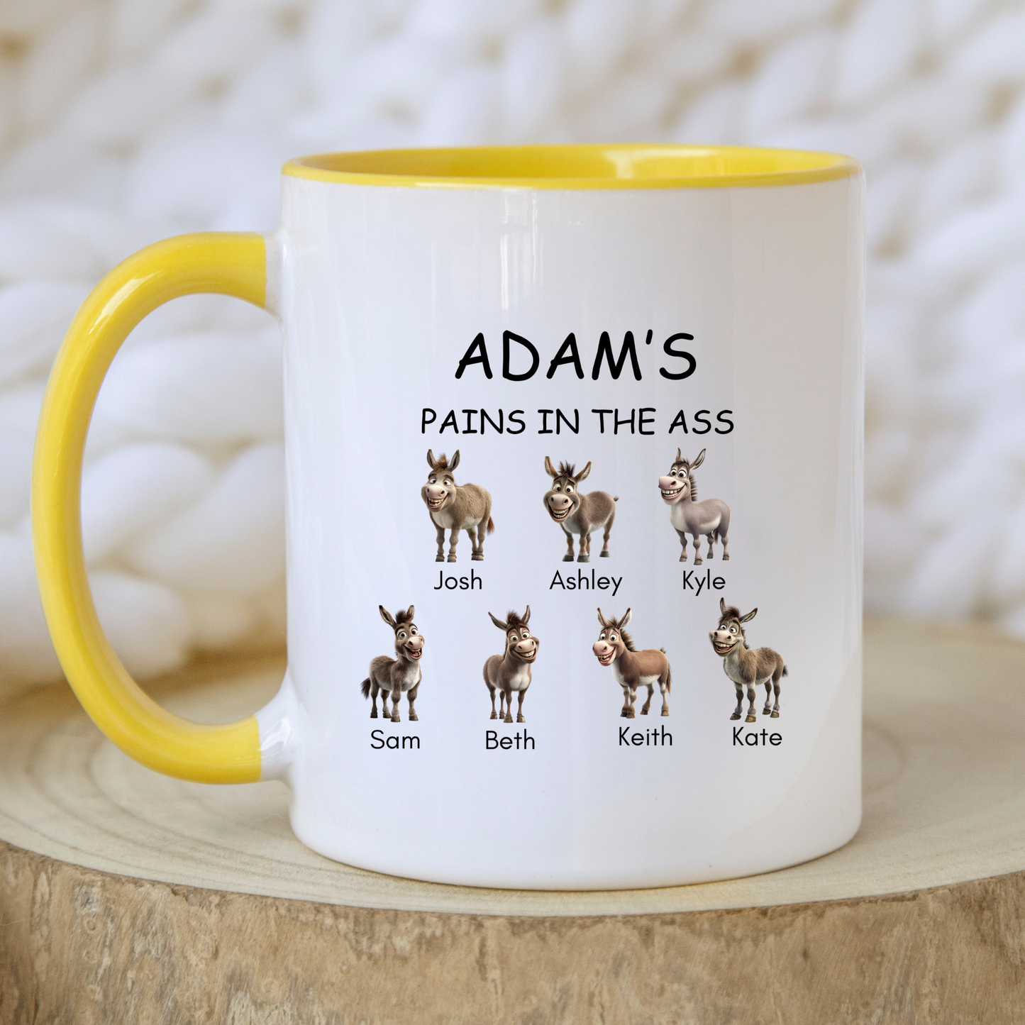 Pains in the Ass Mug. Personalised Pain in the ass Mug