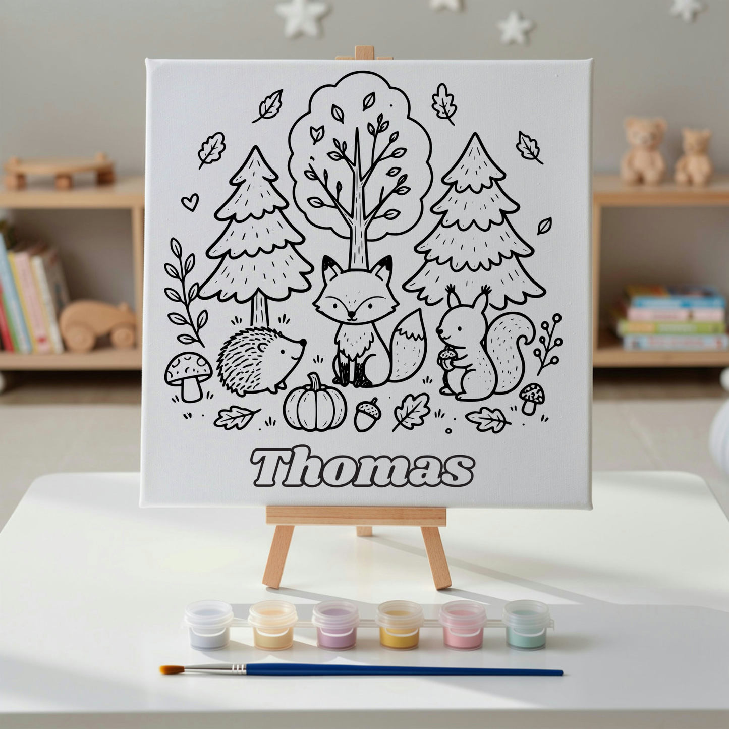 Custom Kids Paint Your Own Canvas Kit