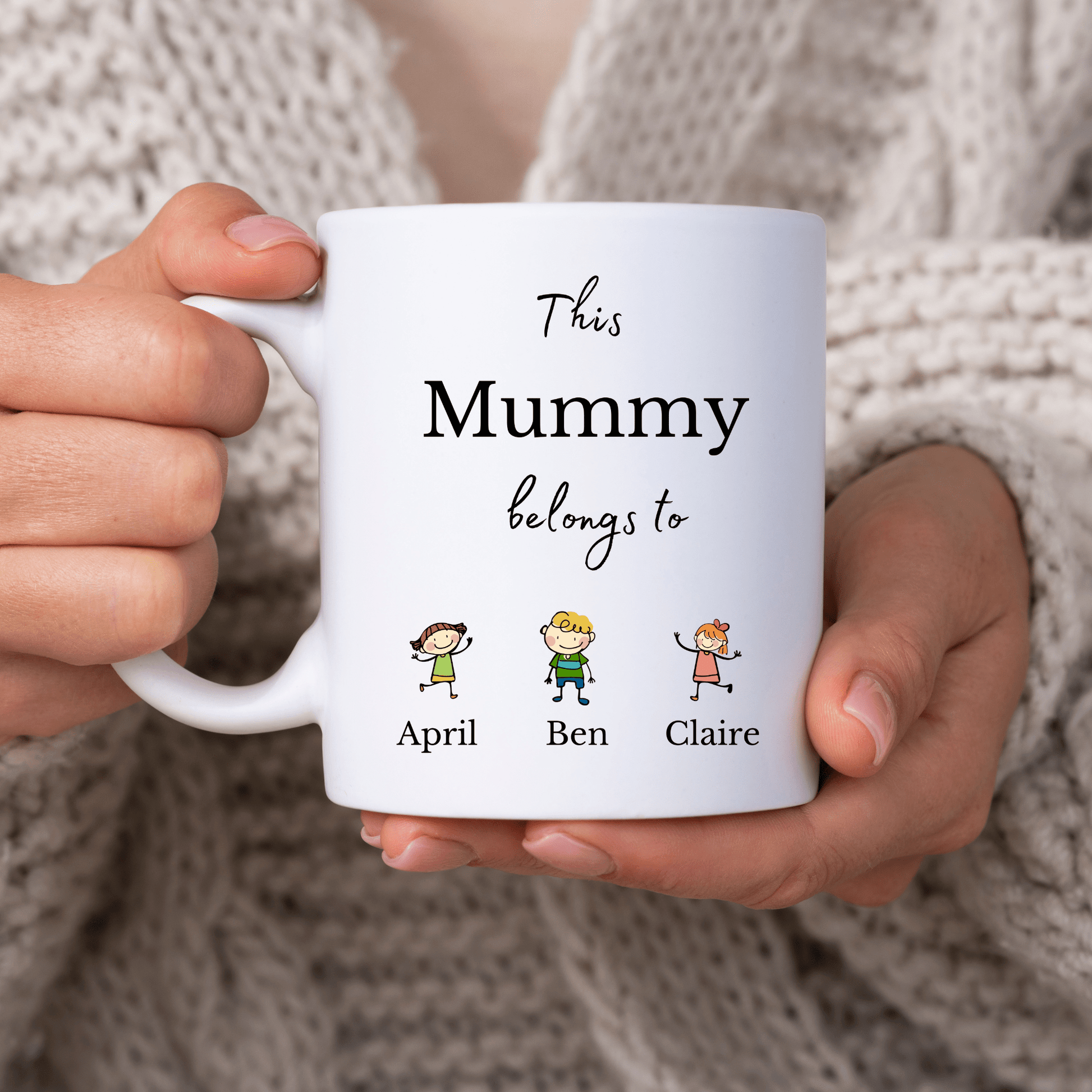 Personalised Mummy Mug with Kids Names