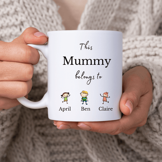 Personalised Mummy Mug with Kids Names