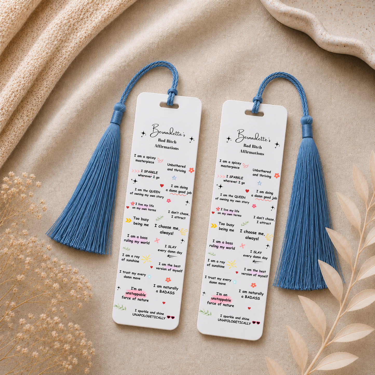 Mental Health Bookmark Affirmations Bookmark 