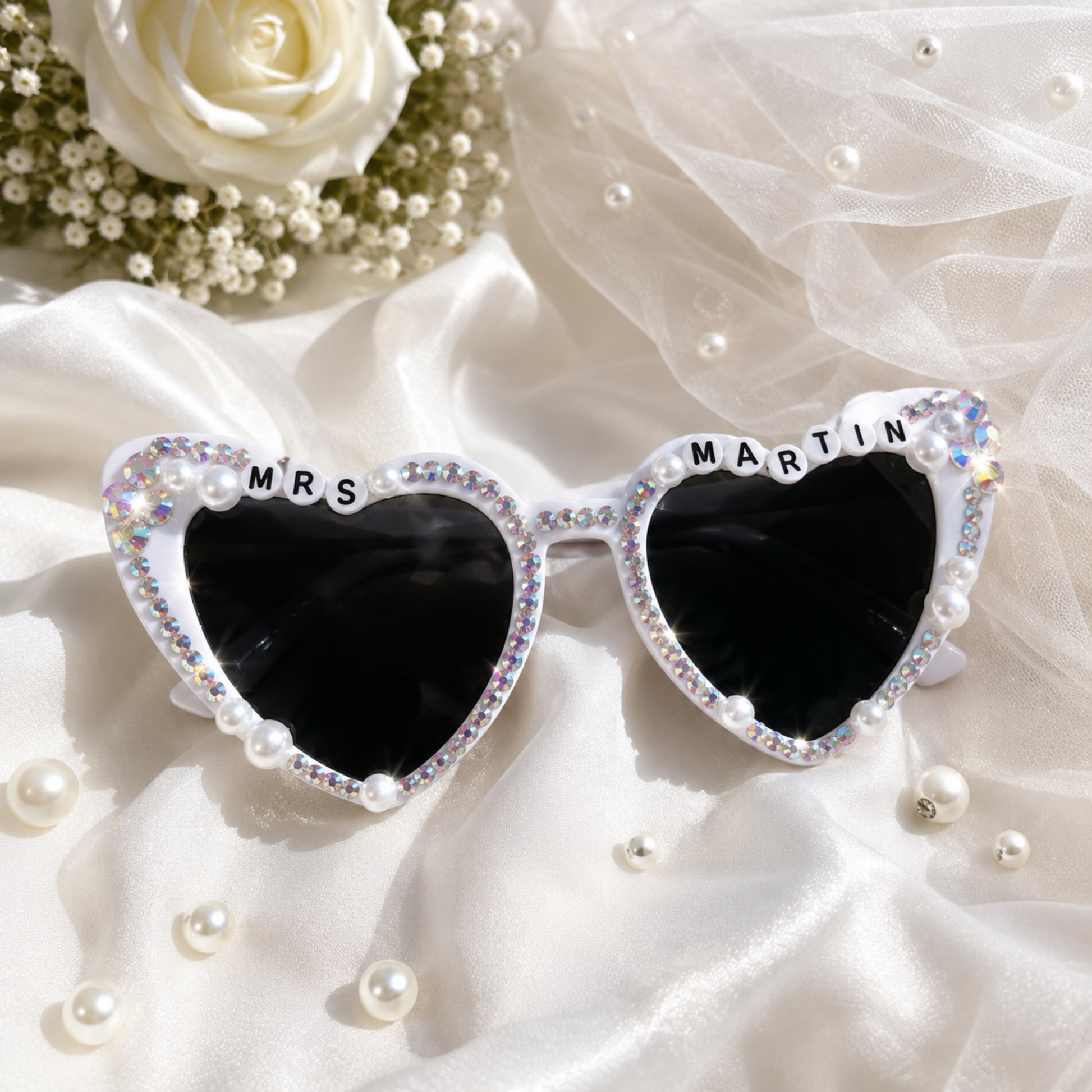 Custom Bride Sunglasses. Personalised Bride Sunglasses. Bride to be Sunglasses. Bride to be Sunglass Bridal Shower Sunglass