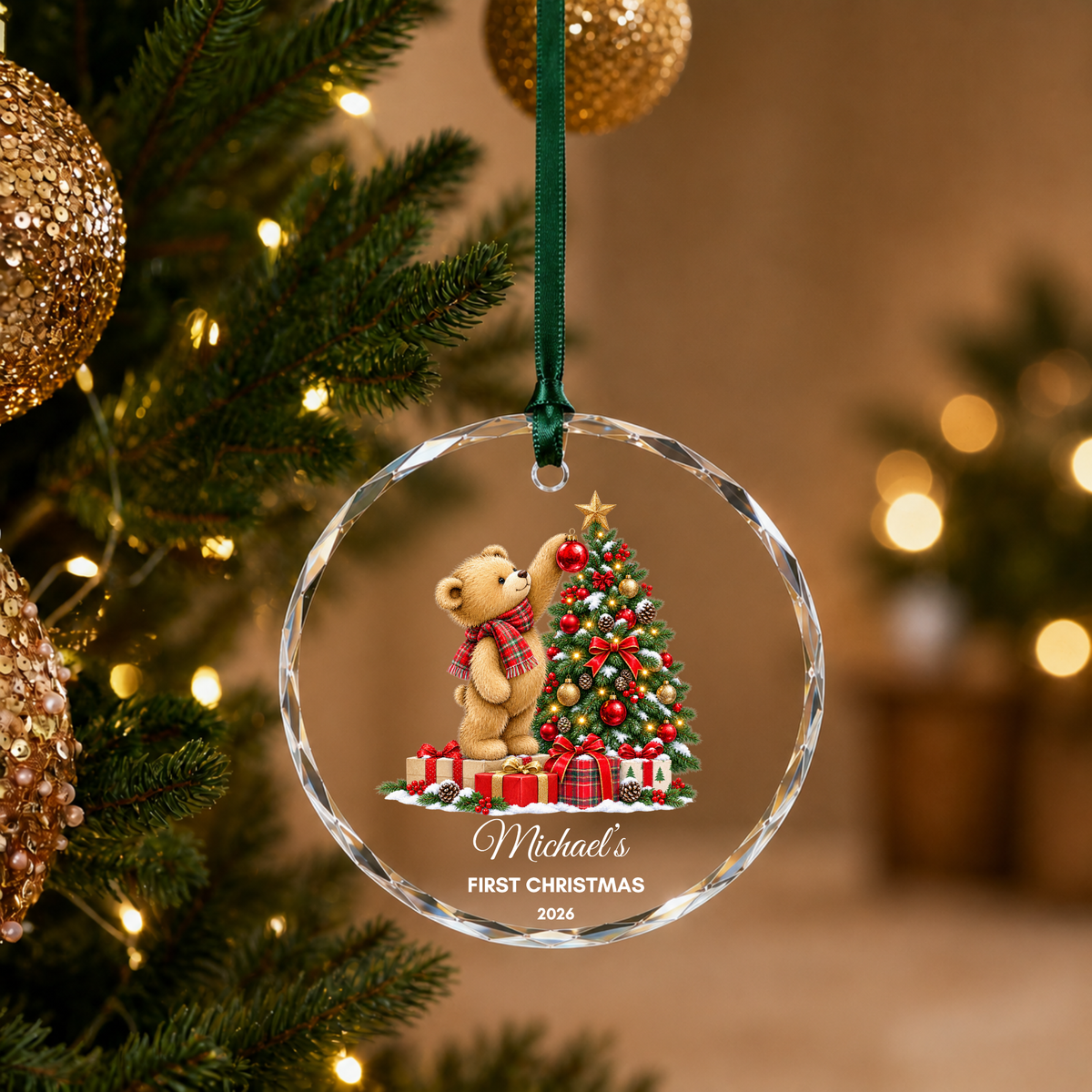 Baby’s First Christmas Ornament Personalised Acrylic Baby Christmas Ornament 2026 Custom Name Baby Boy Girl First Christmas Keepsake Gift