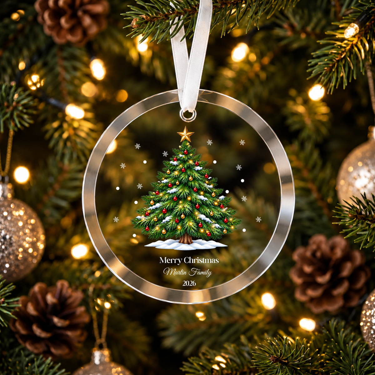 Personalised Christmas Ornament, Family Christmas Ornament Personalised Family Custom Family Christmas Ornament