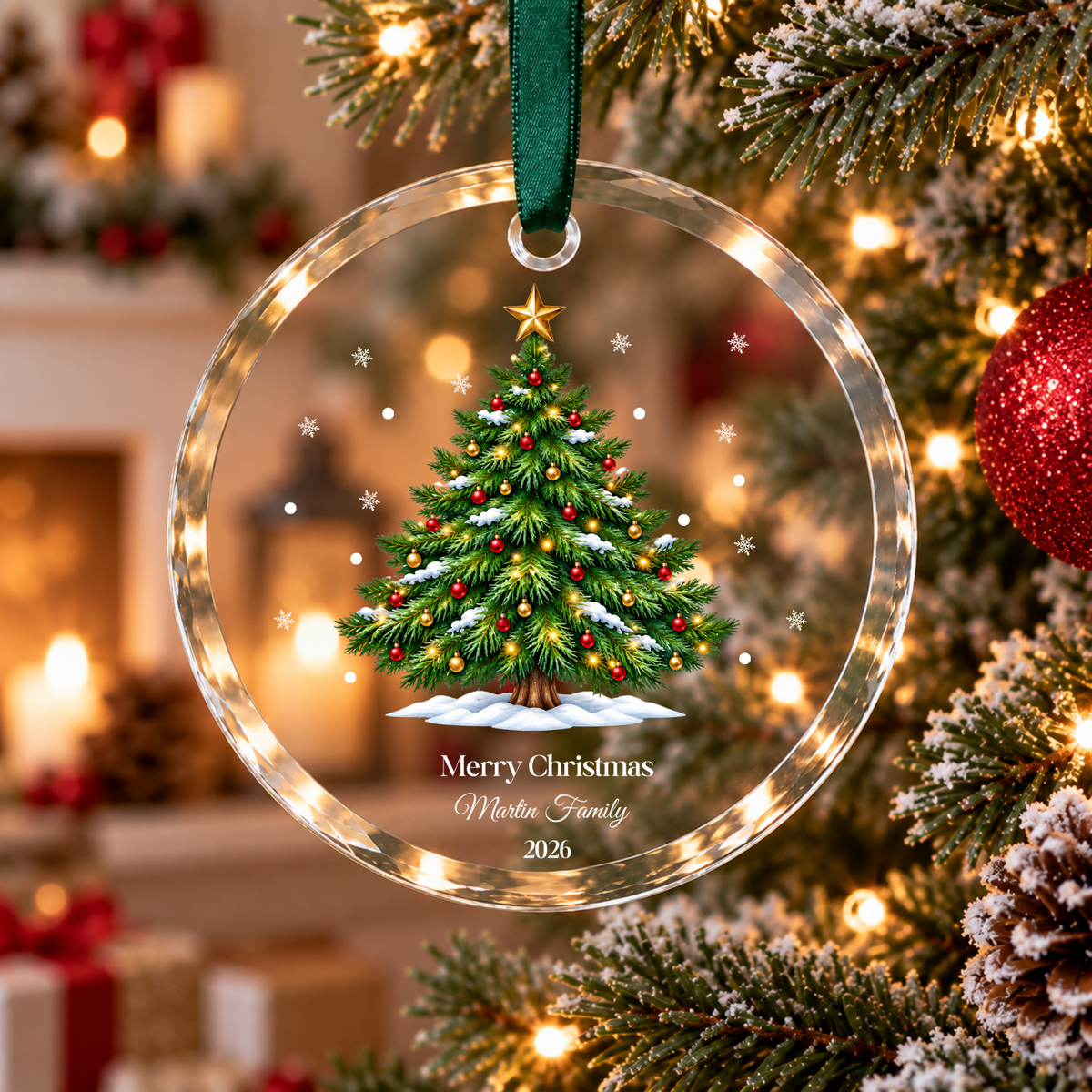 Personalised Christmas Ornament, Family Christmas Ornament Personalised Family Custom Family Christmas Ornament