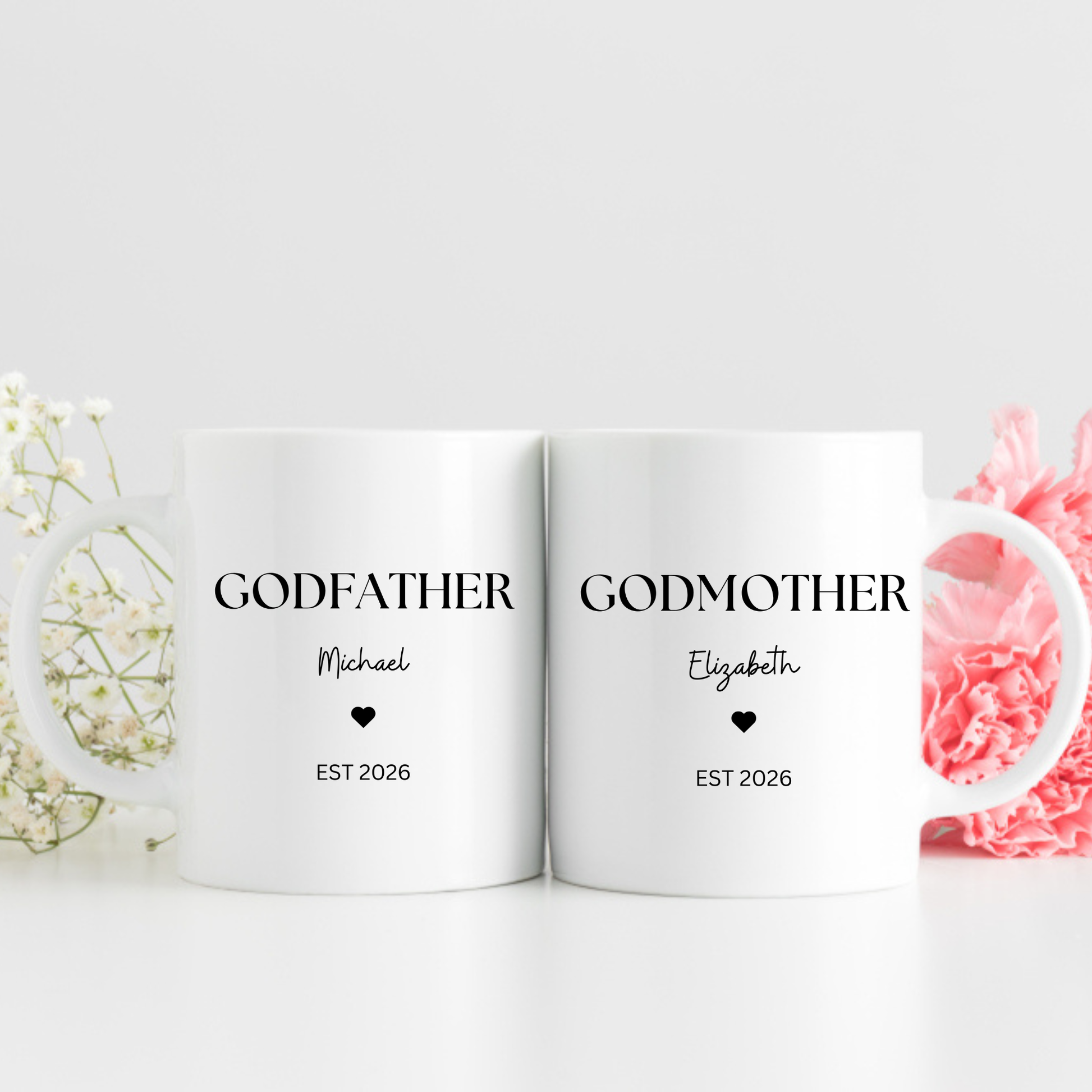 Godmother and Godfather Mug. Gifts Godparents Mugs. Personalised Godparents Mugs. Godmother Mug. Godfather Mug. Godparents Gifts Godparents