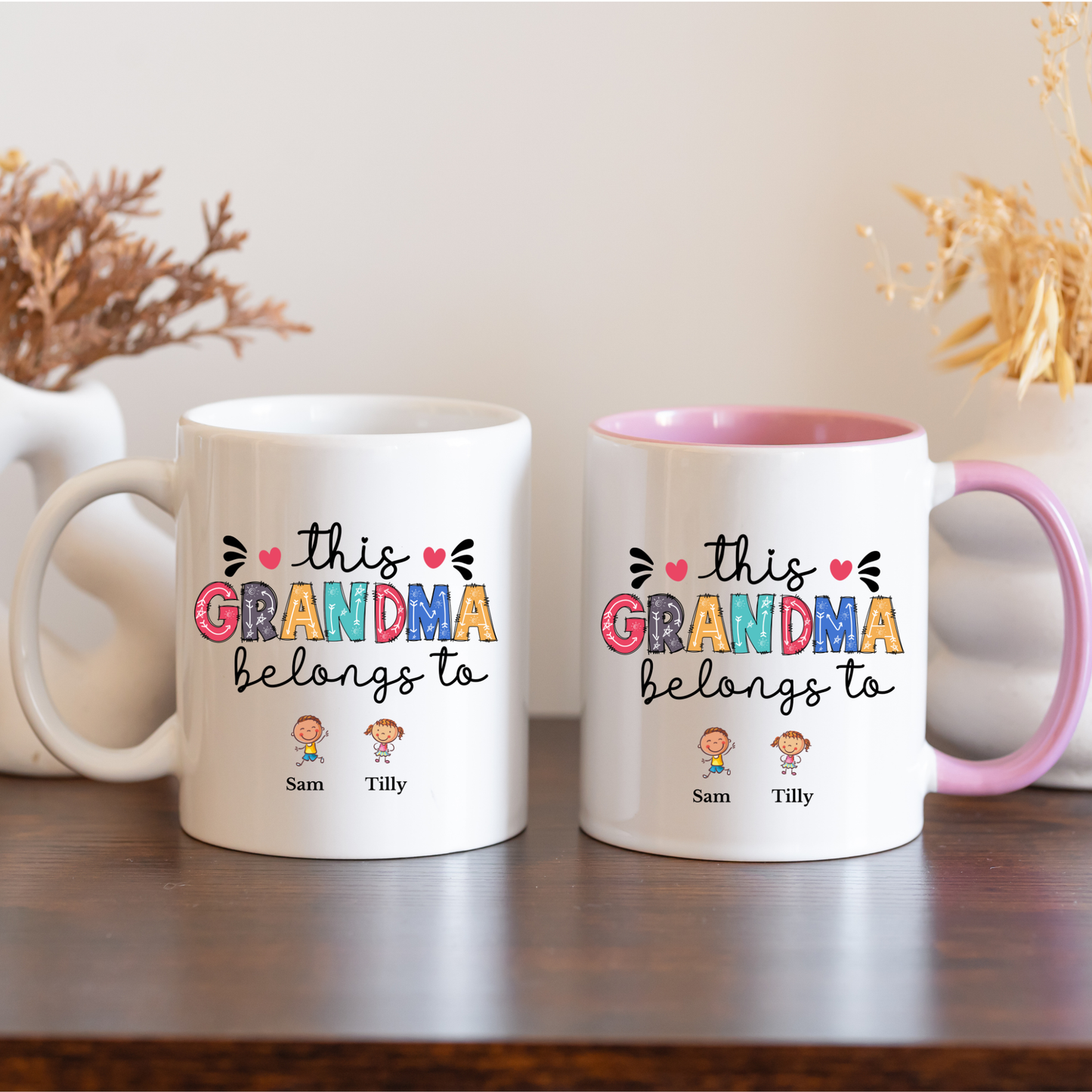 This Grandma Belongs To Mug. Personalised Grandma Mug with Grandkids Names. Grandma gift from grandkids Grandma Mug Custom Grandma Mug gifts