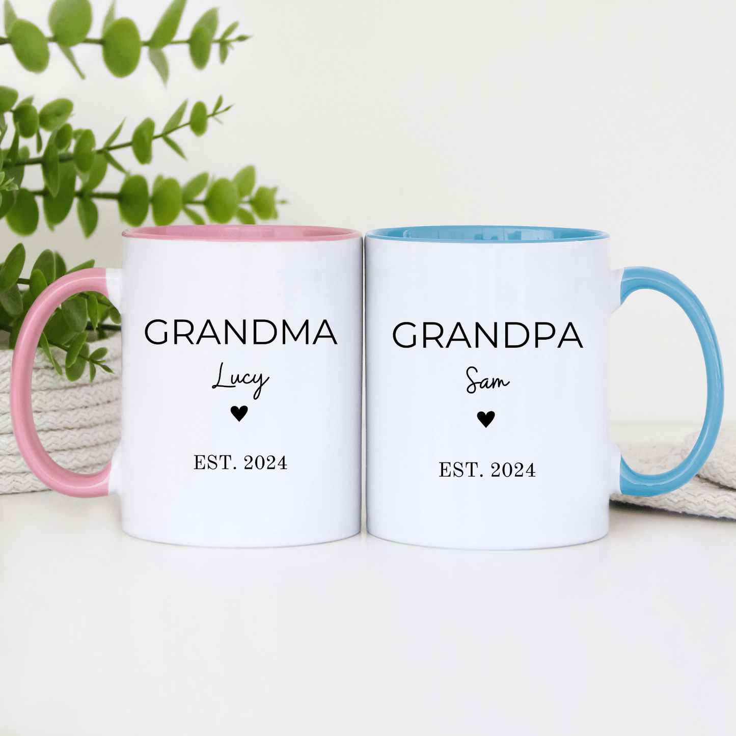 Personalised Grandma & Grandpa Mug