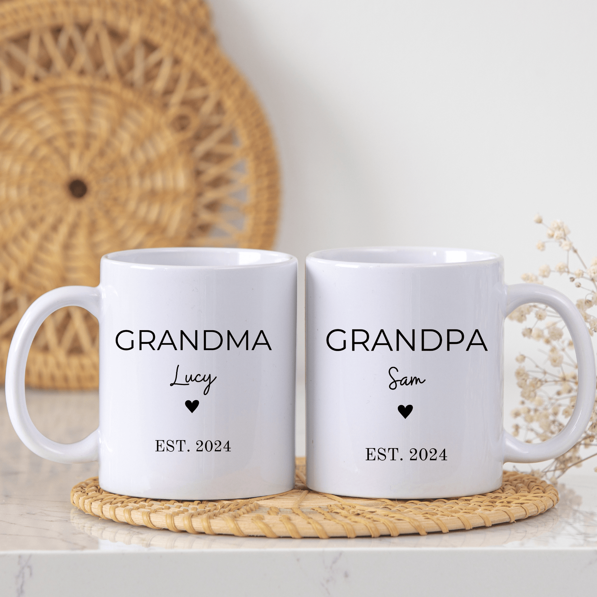 Personalised Grandma & Grandpa Mug