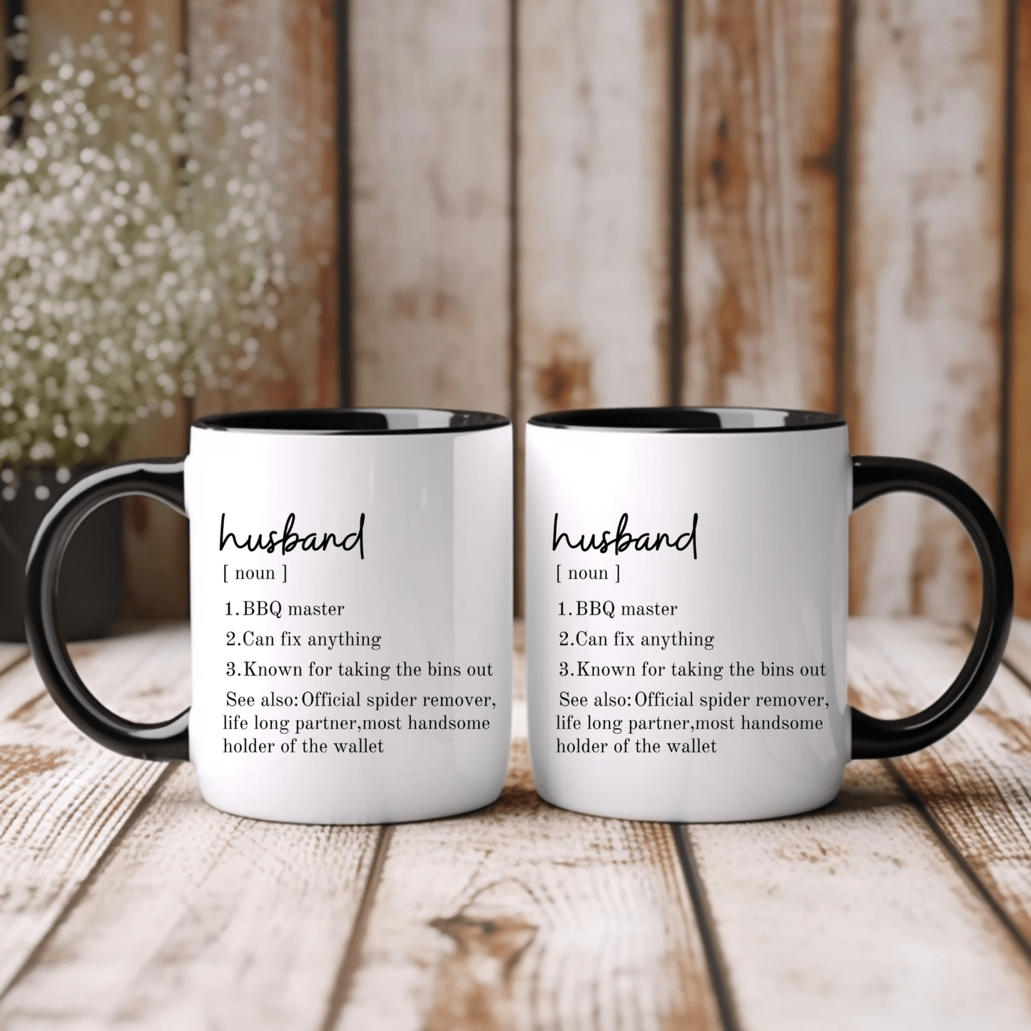 Husband's Personality Traits Mug