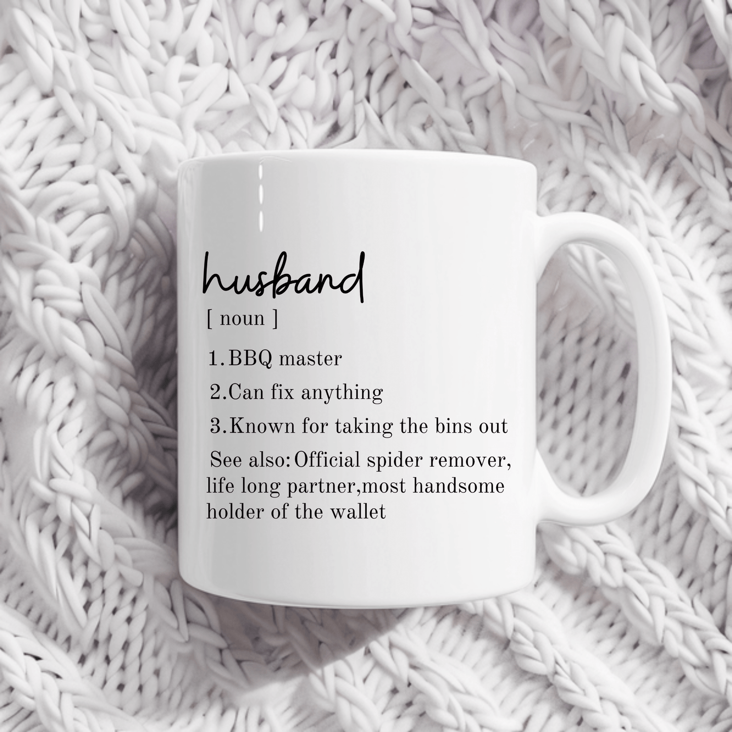 Husband's Personality Traits Mug