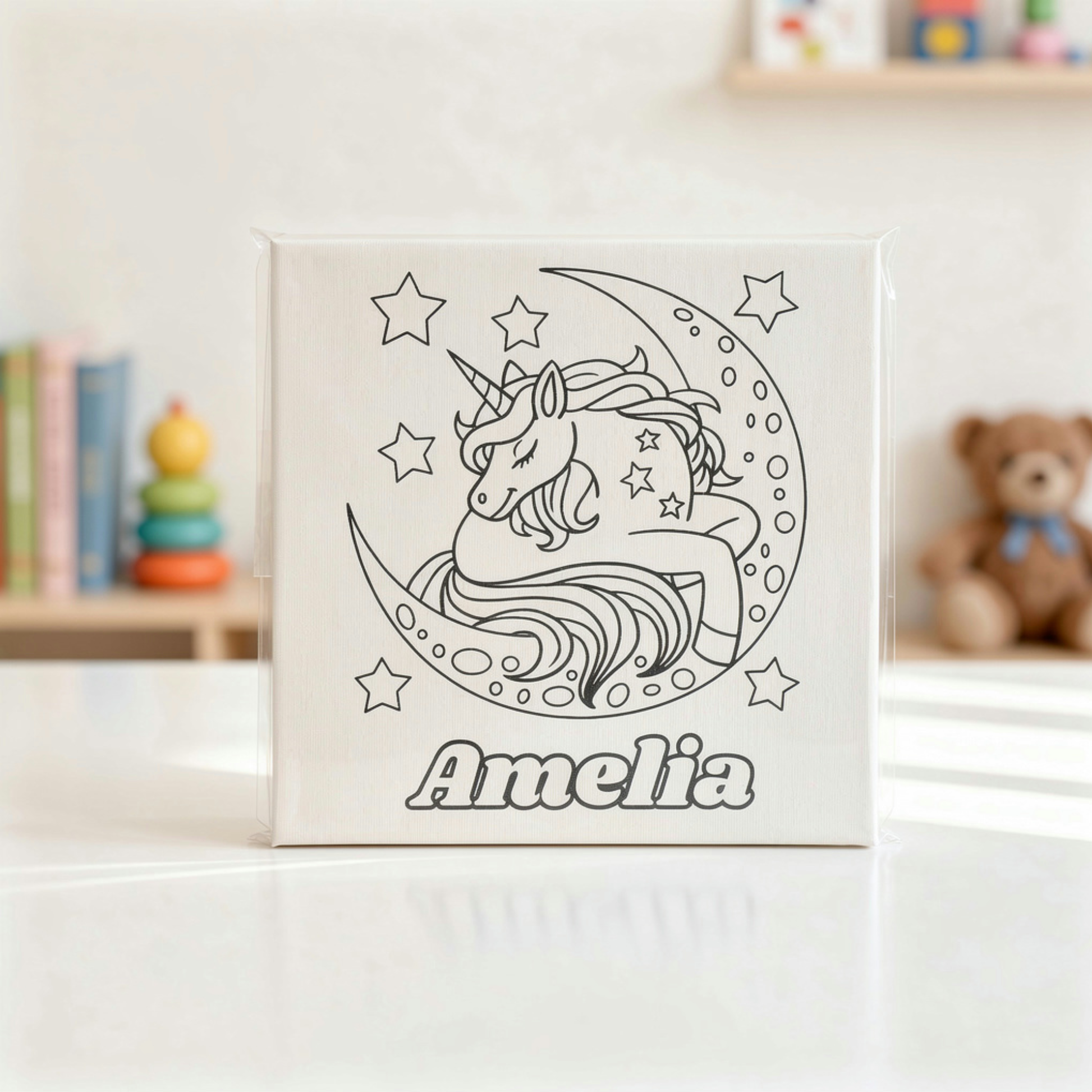 Paint your own canvas kit for kids. Kids canvas painting set. Personalised kids paint kit.  kids painting party favours