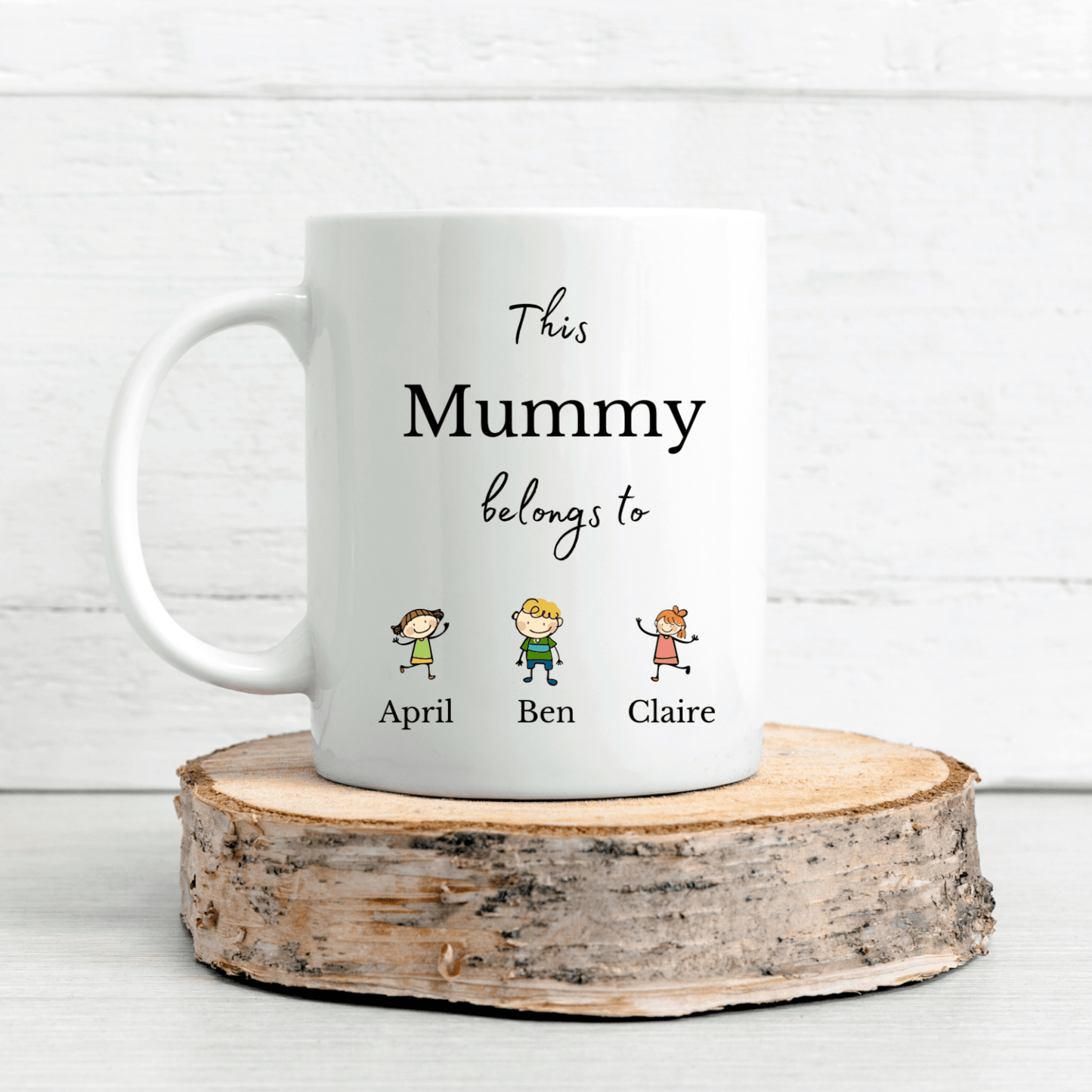 Personalised Mummy Mug with Kids Names