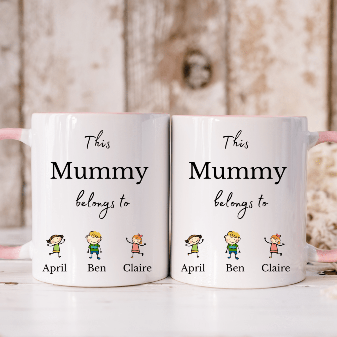 Personalised Mummy Mug with Kids Names