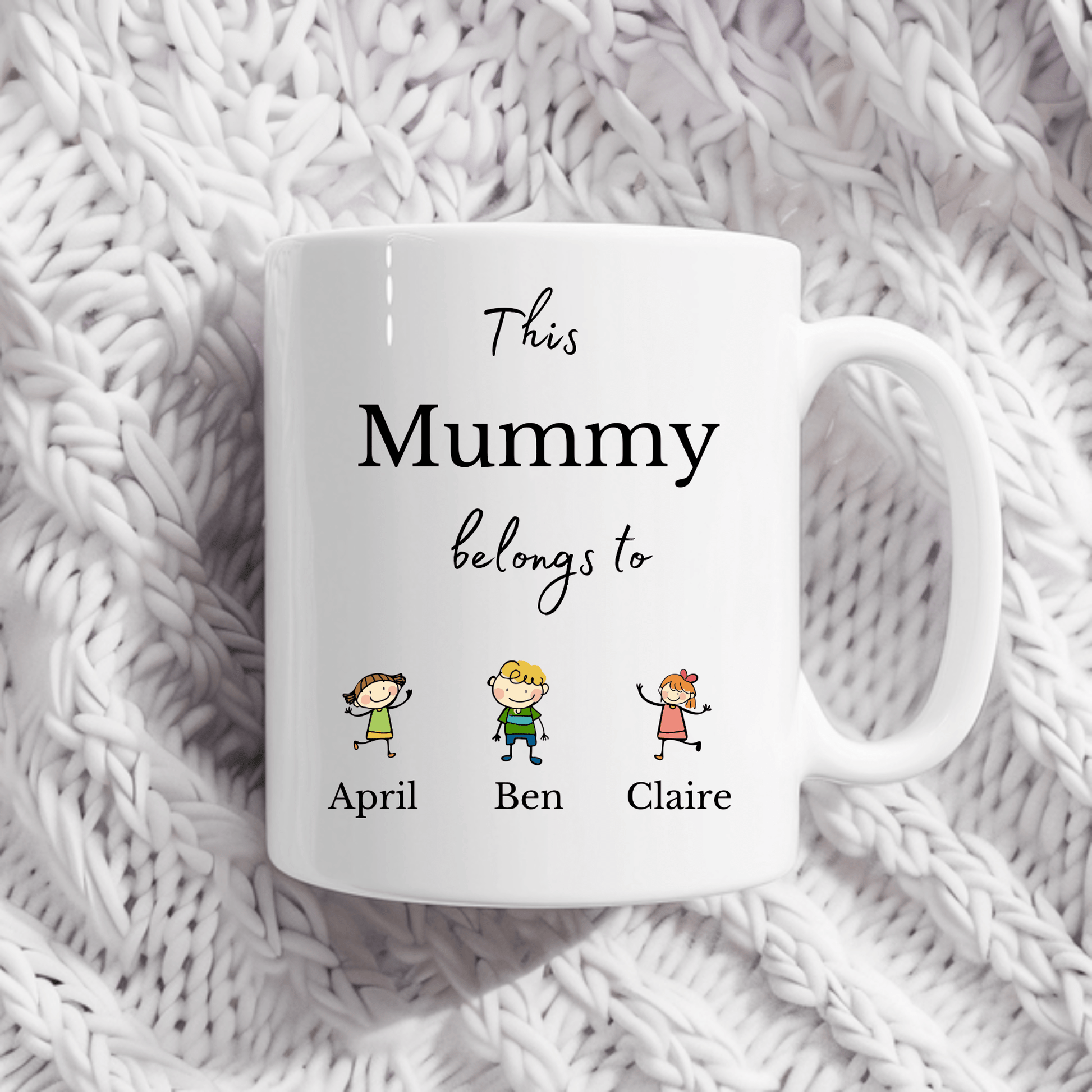 Personalised Mummy Mug with Kids Names