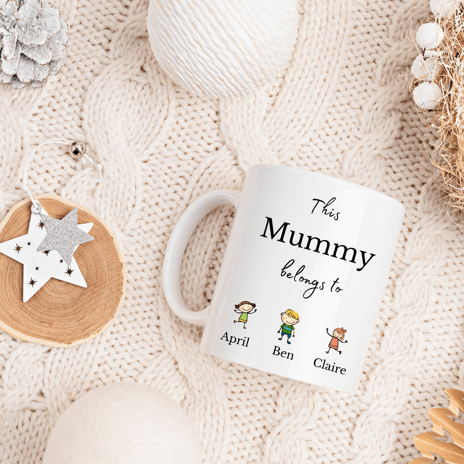 Personalised Mummy Mug with Kids Names