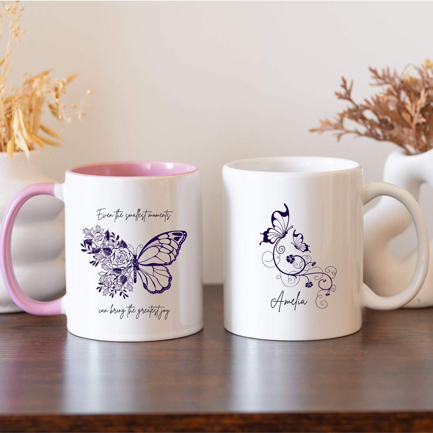 Butterfly Mug. Custom Butterfly Mug. Personalised Butterfly Mug. Mug Butterfly