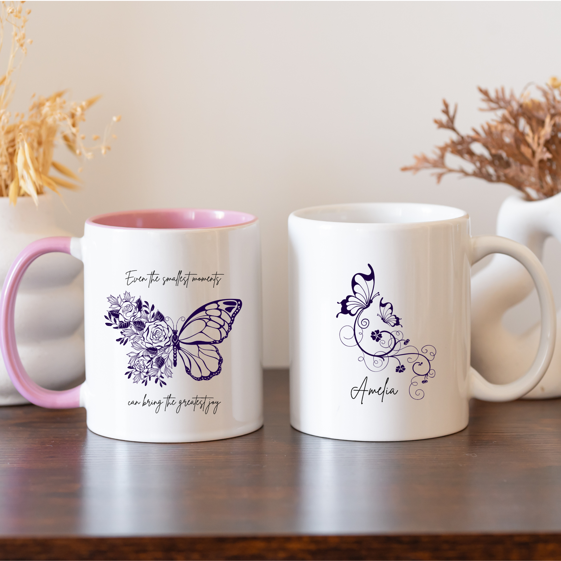 Butterfly Mug. Custom Butterfly Mug. Personalised Butterfly Mug. Mug Butterfly