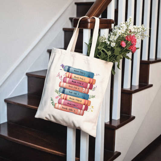 Personalised Book Lover Tote Bag